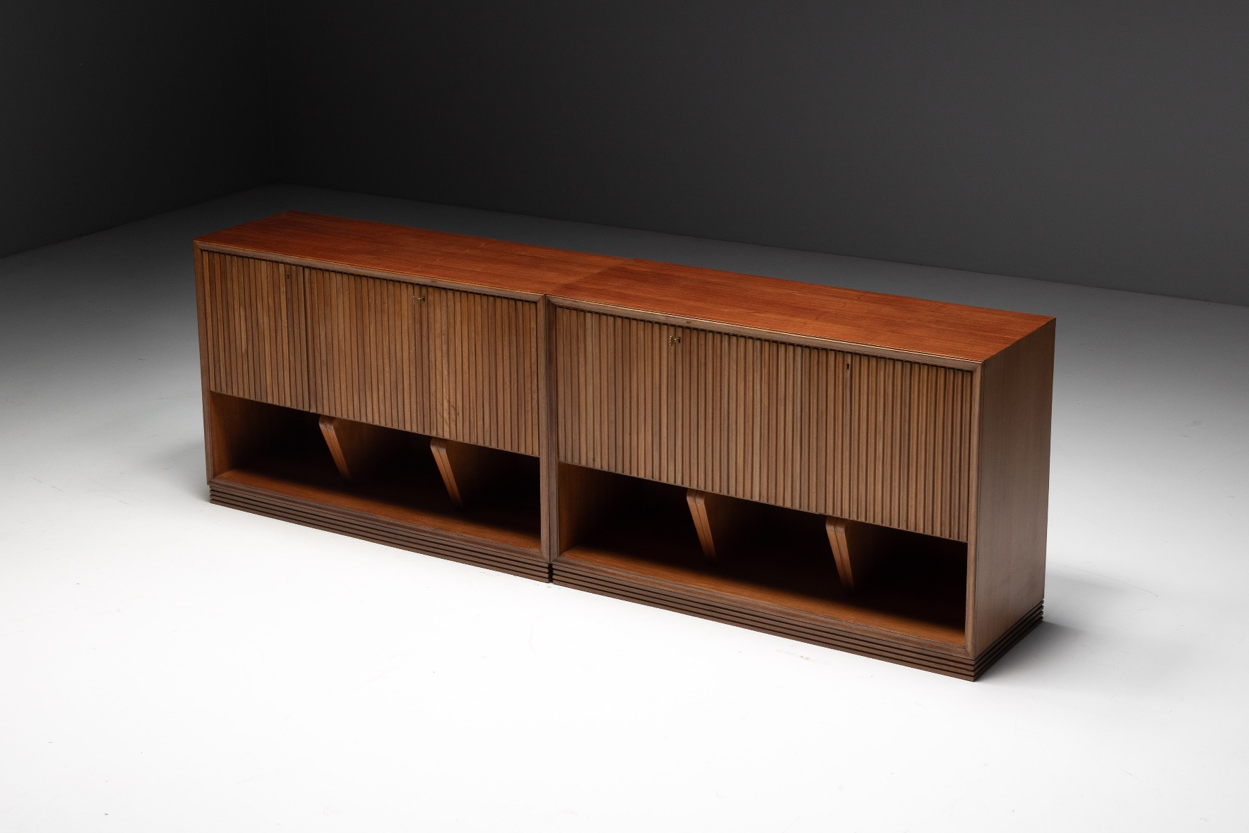Modernist Slatted Credenza by Paolo Buffa, Italy – 1960s