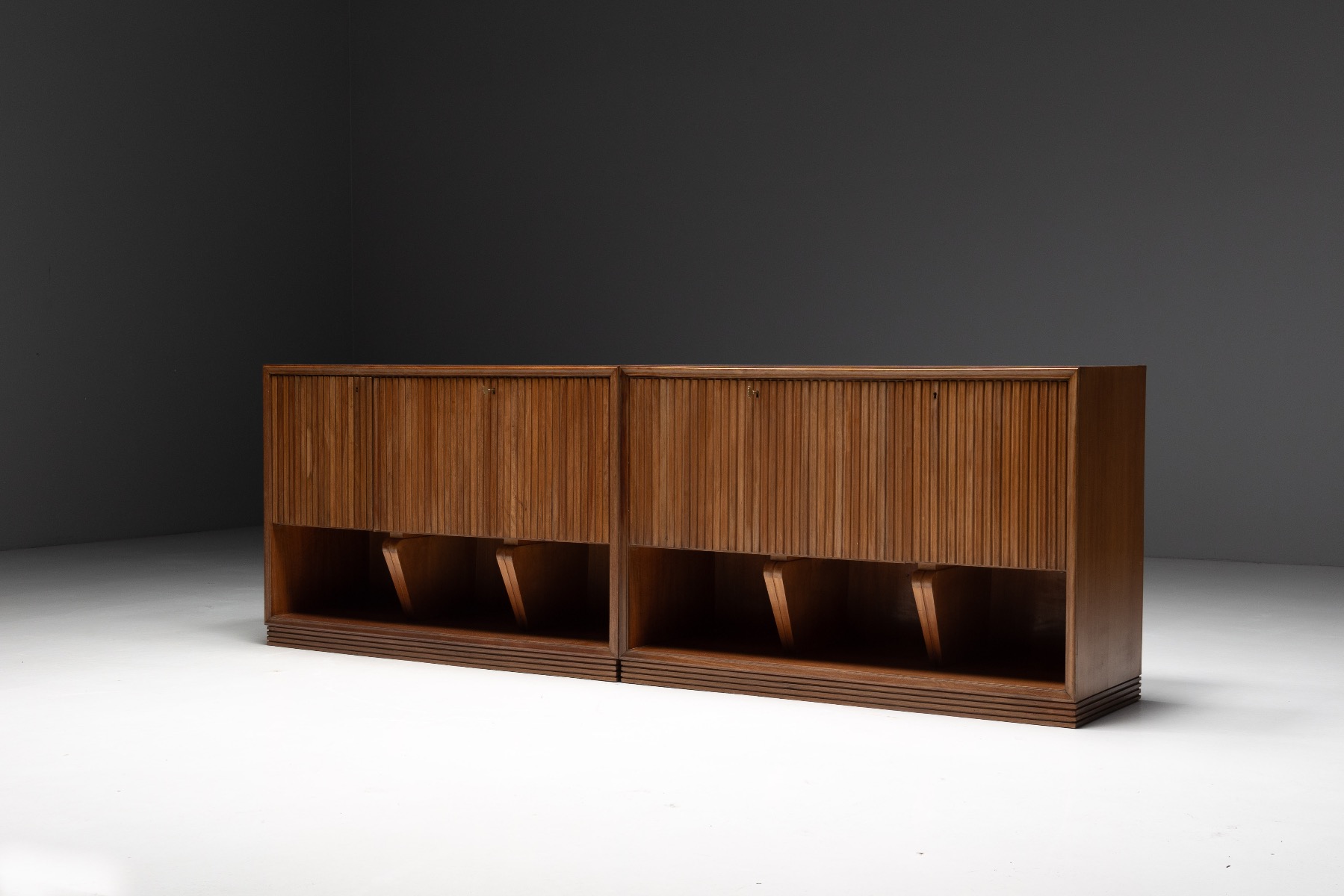 Modernist Slatted Credenza by Paolo Buffa, Italy – 1960s