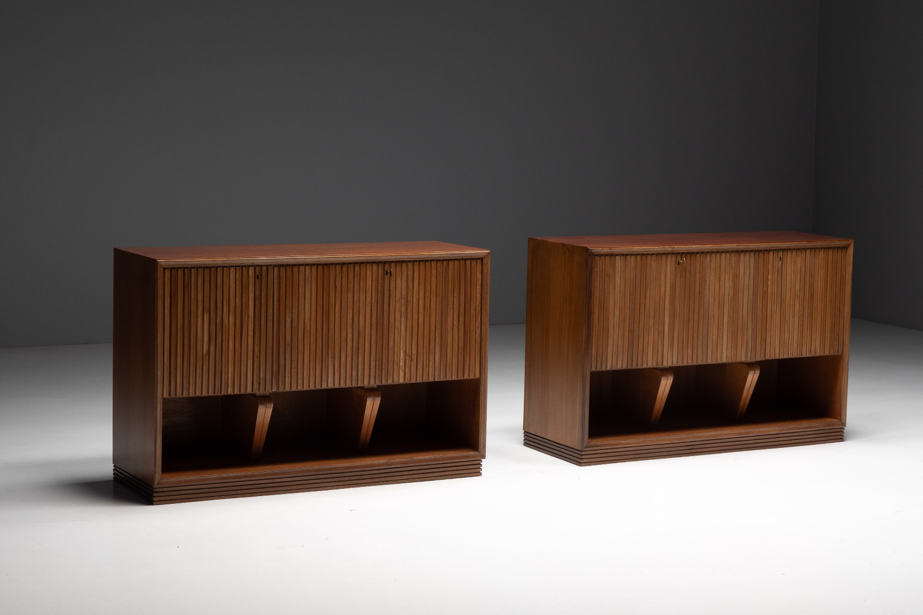 Modernist Slatted Credenza by Paolo Buffa, Italy – 1960s