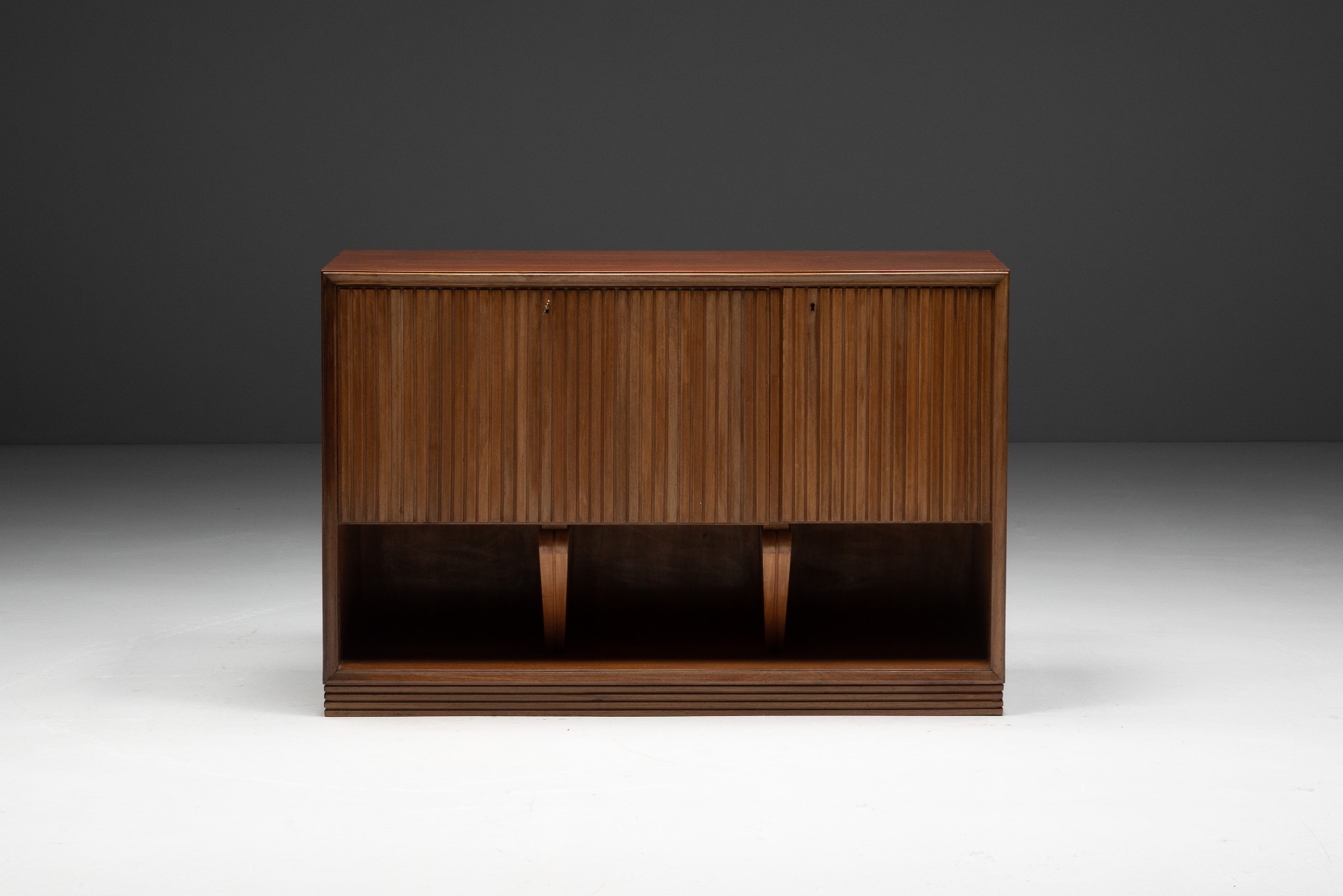 Modernist Slatted Credenza by Paolo Buffa, Italy – 1960s