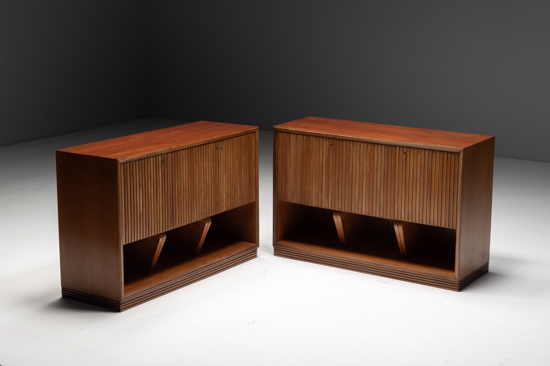 Modernist Slatted Credenza by Paolo Buffa, Italy – 1960s