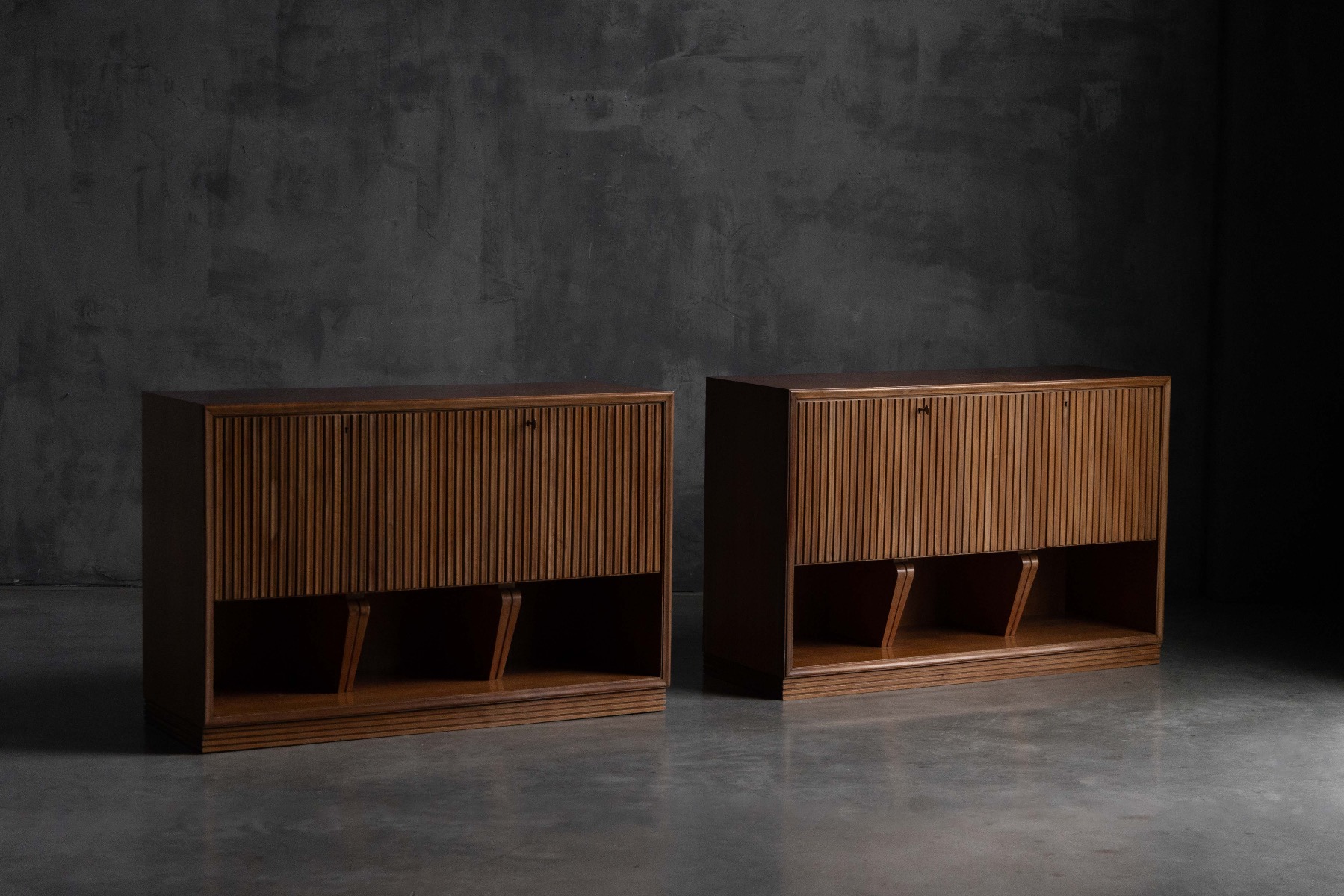 Modernist Slatted Credenza by Paolo Buffa, Italy – 1960s