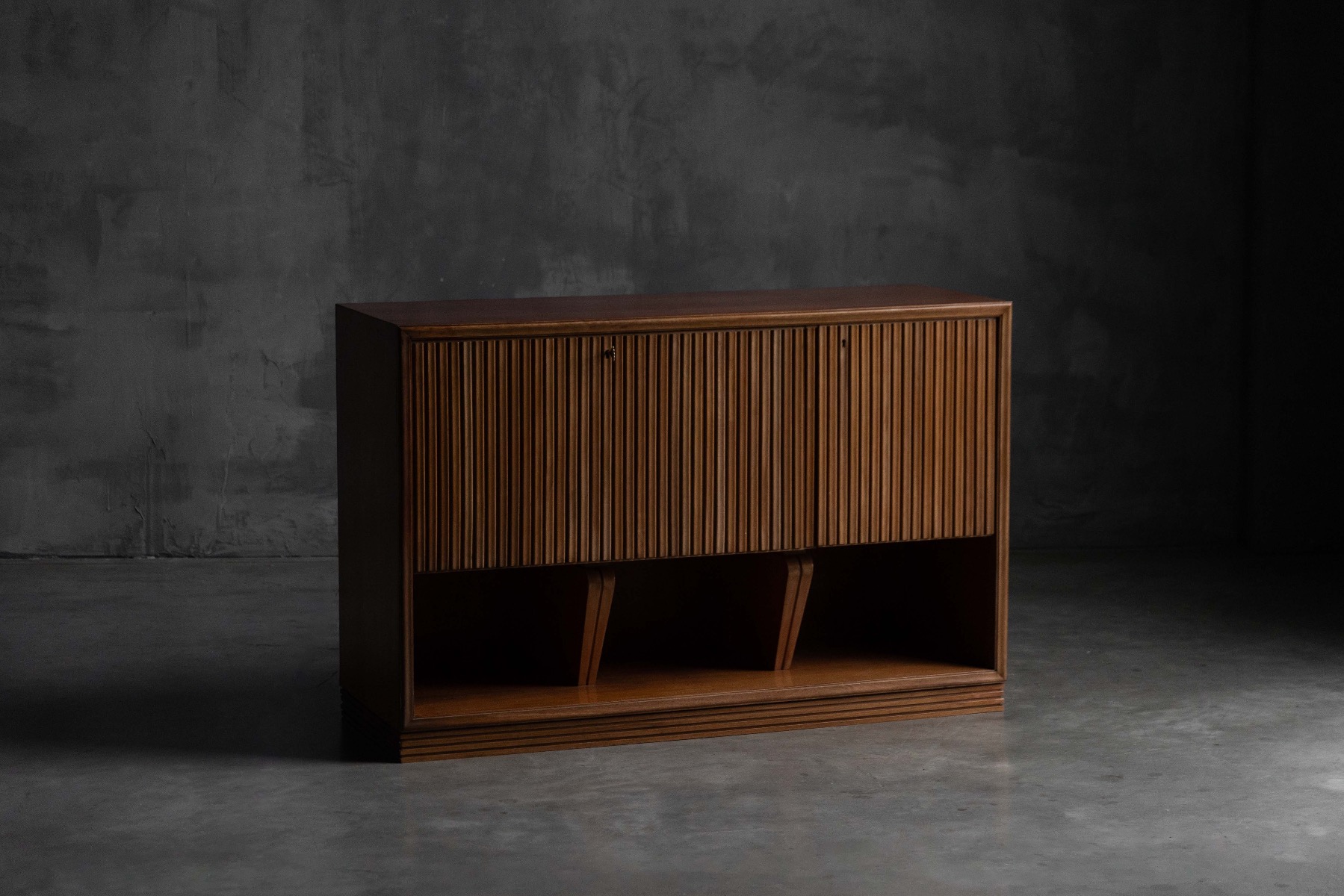 Modernist Slatted Credenza by Paolo Buffa, Italy – 1960s