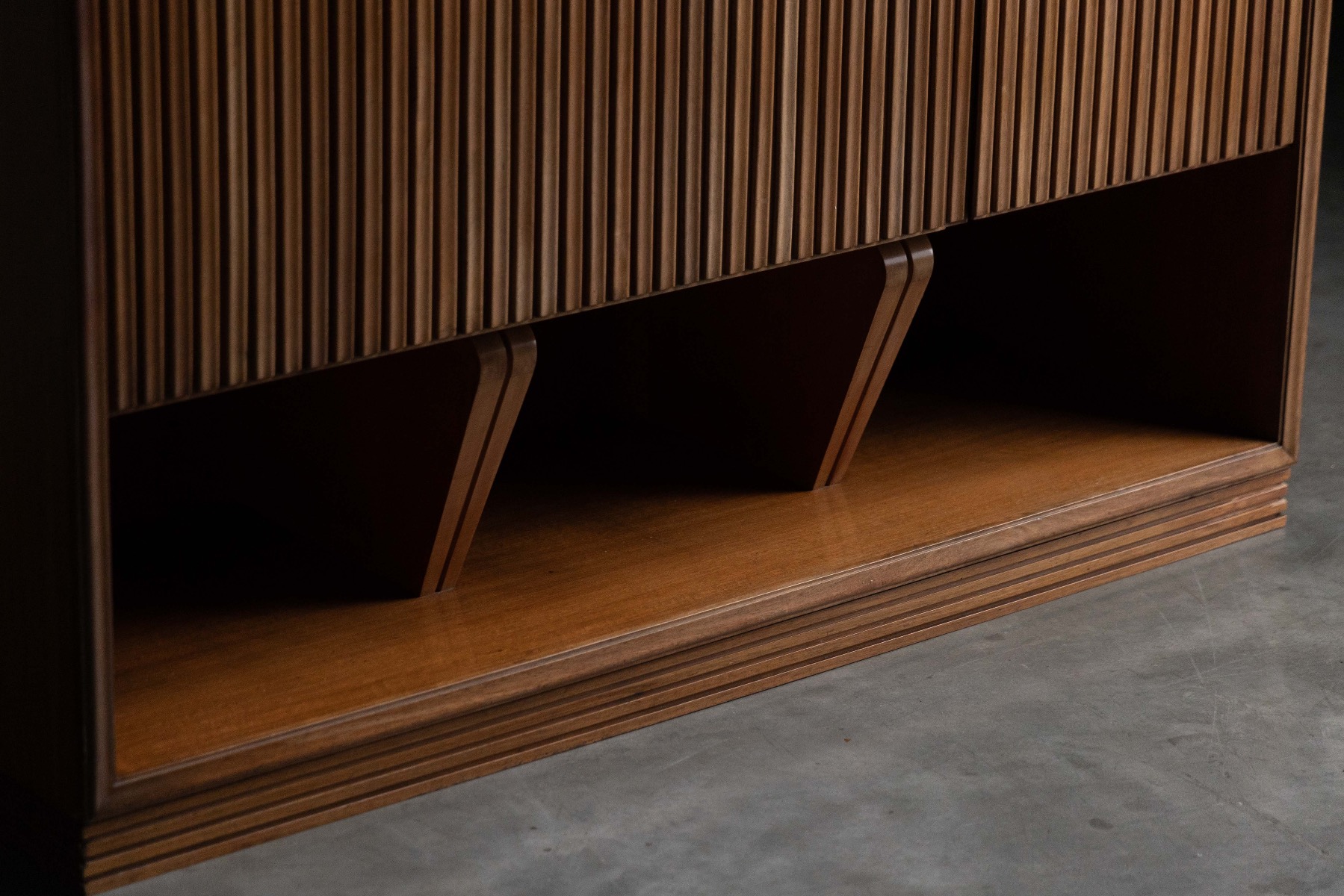Modernist Slatted Credenza by Paolo Buffa, Italy – 1960s