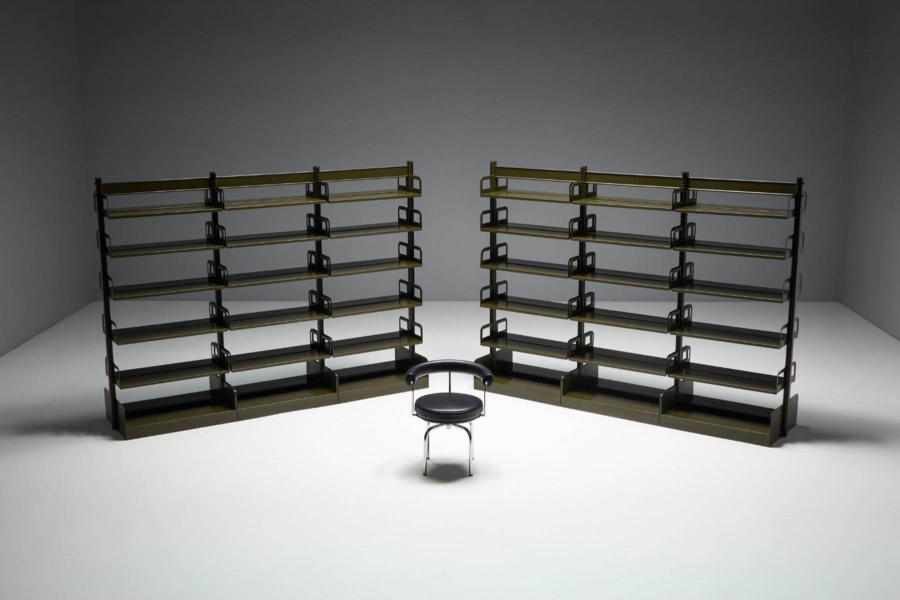 mid century modular shelving system architectural furniture

