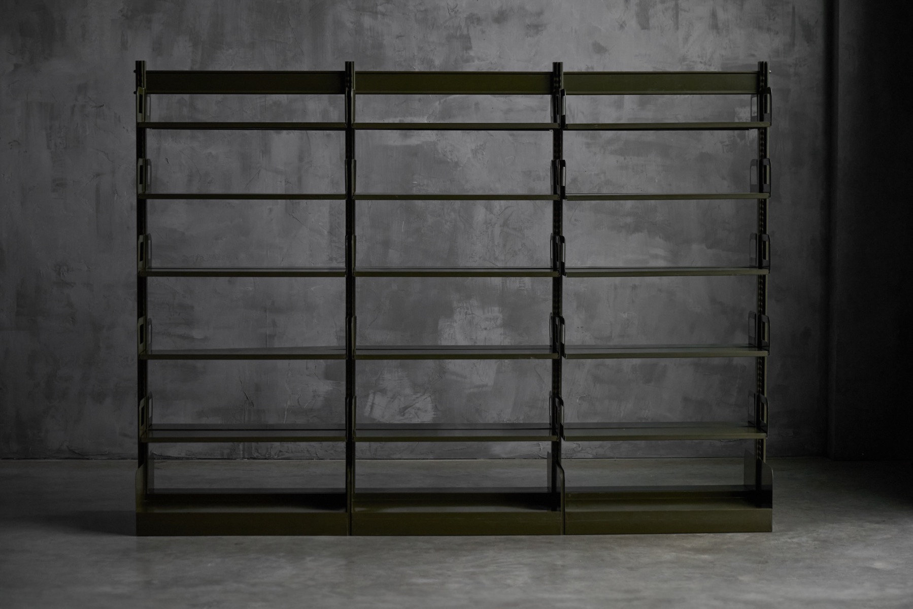 mid century modular shelving system handcrafted wood
