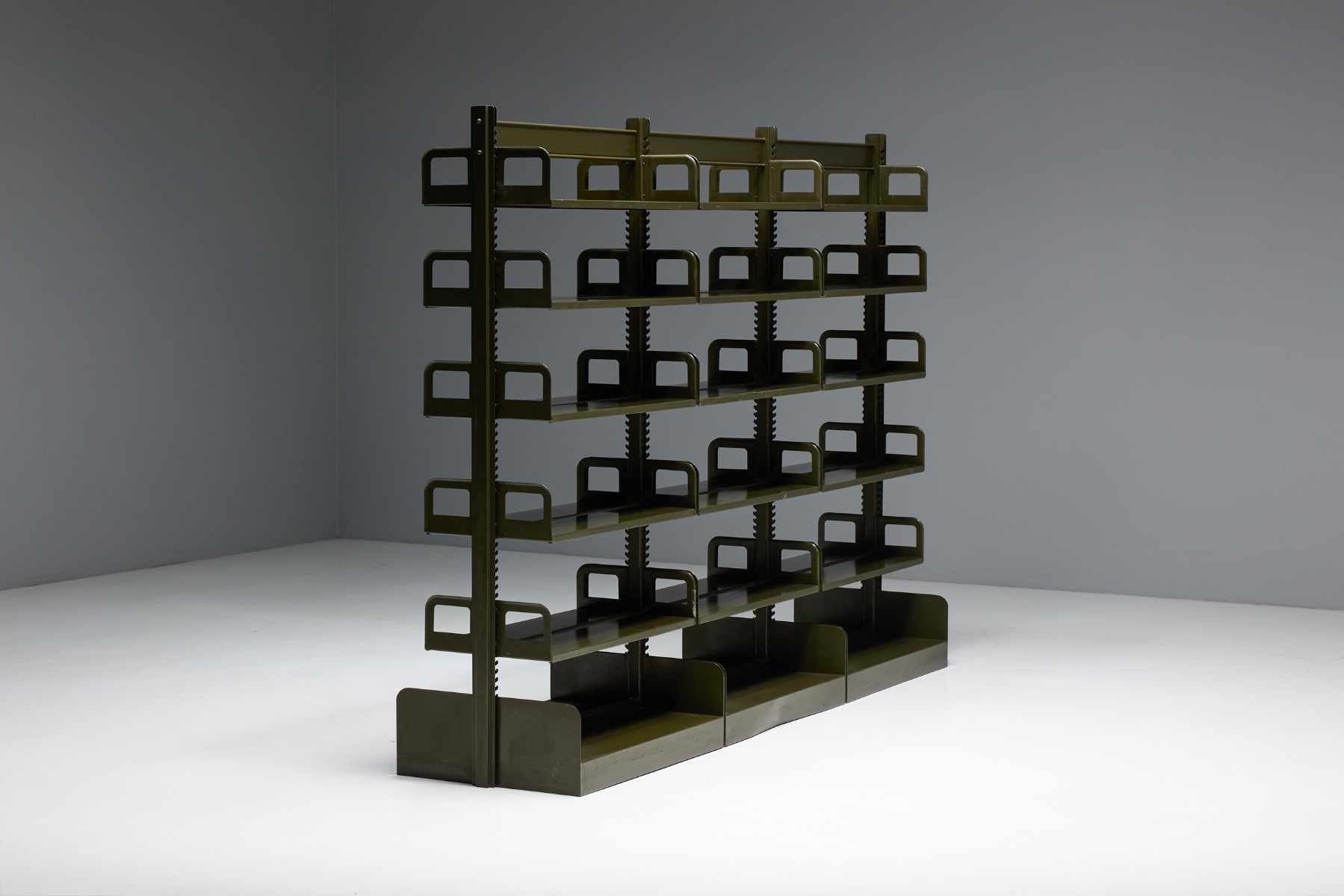 vintage shelving system freestanding modular construction
