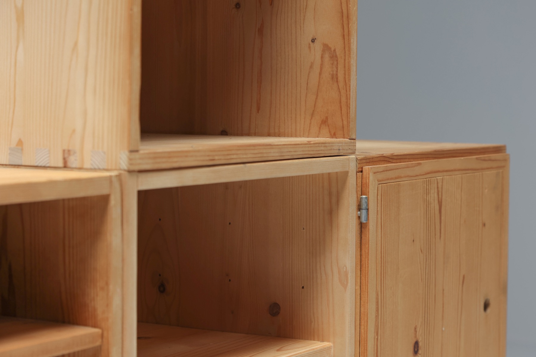 Modular Mid Century Wooden Office Shelves and Drawers - 1950's