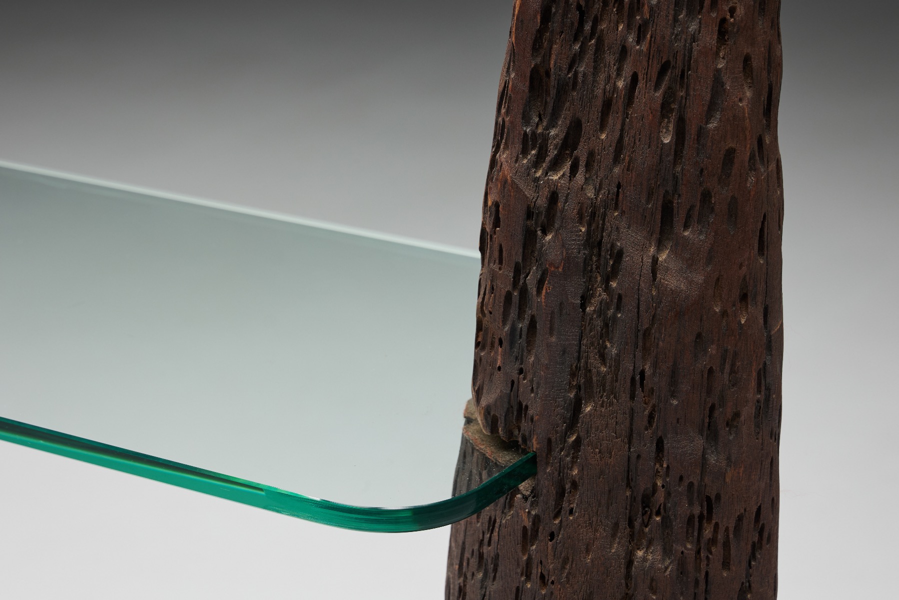 Monoxylite Wabi Sabi Console Table - 1960s