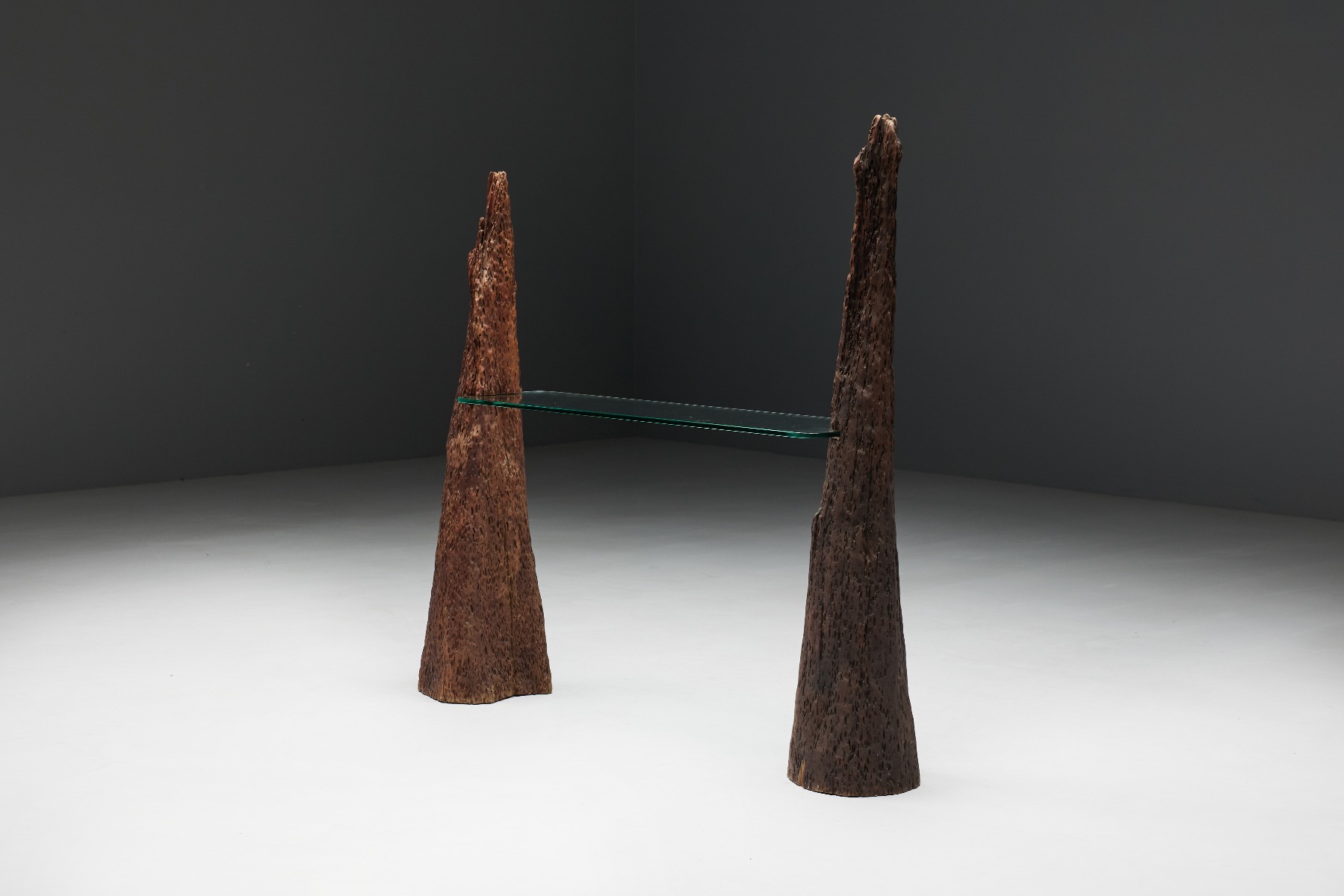 Monoxylite Wabi Sabi Console Table - 1960s
