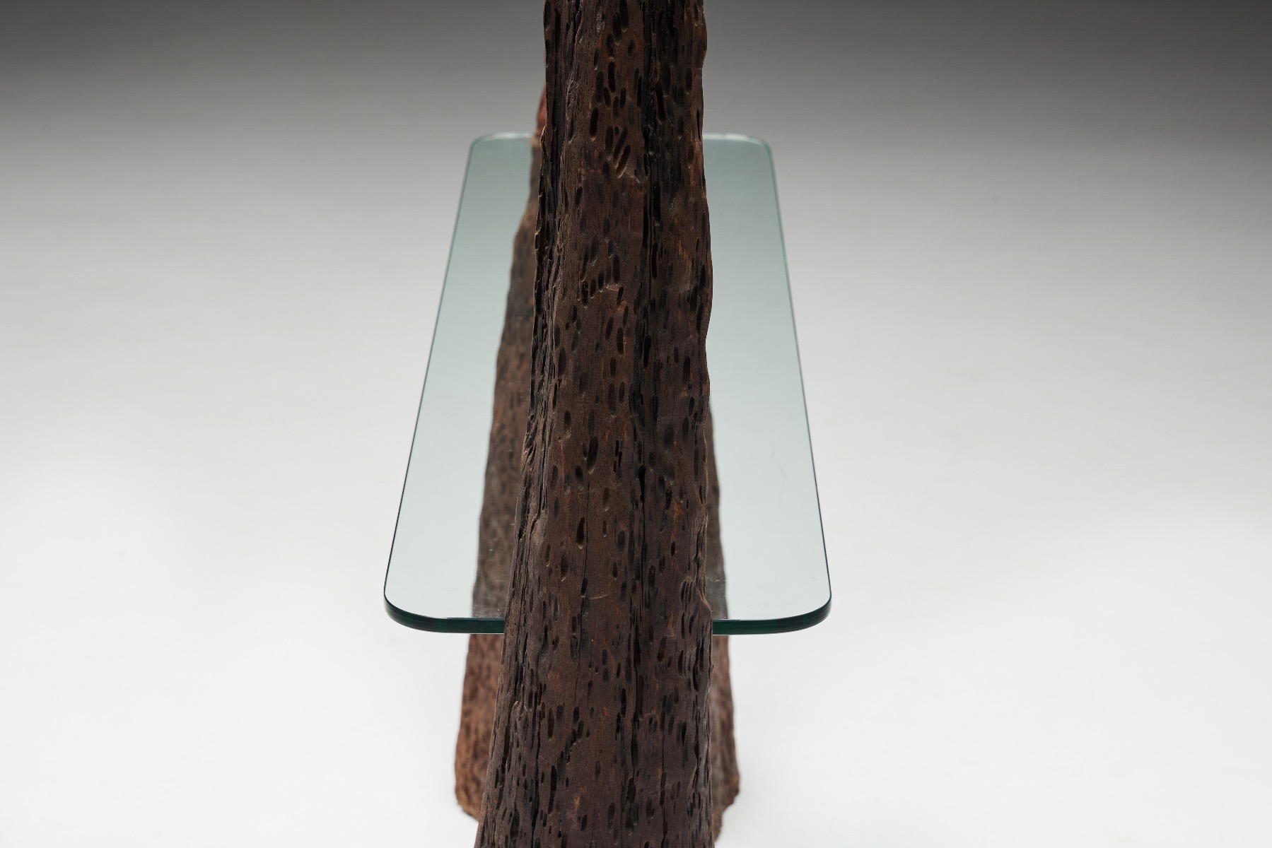 Monoxylite Wabi Sabi Console Table - 1960s
