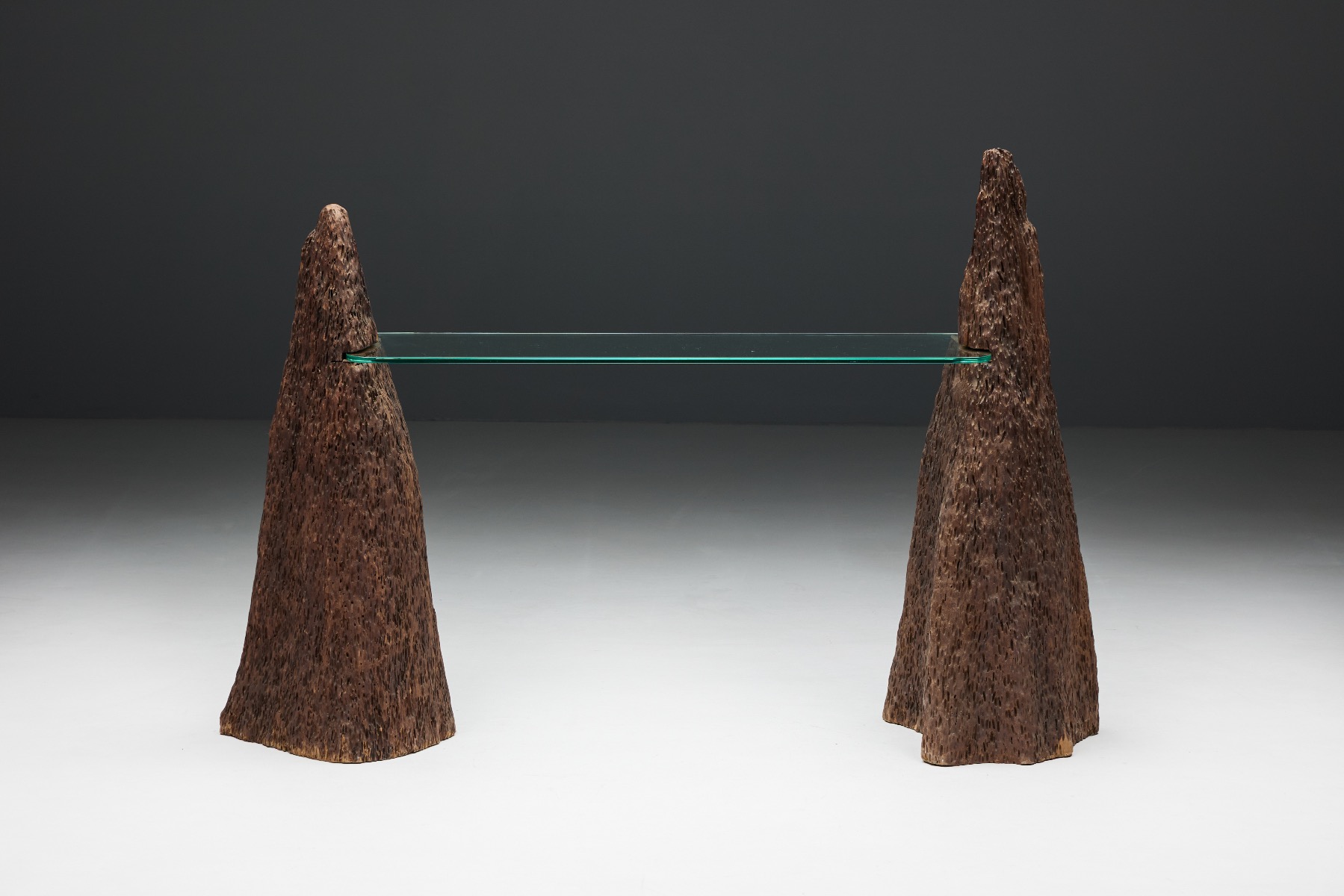Monoxylite Wabi Sabi Console Table - 1960s