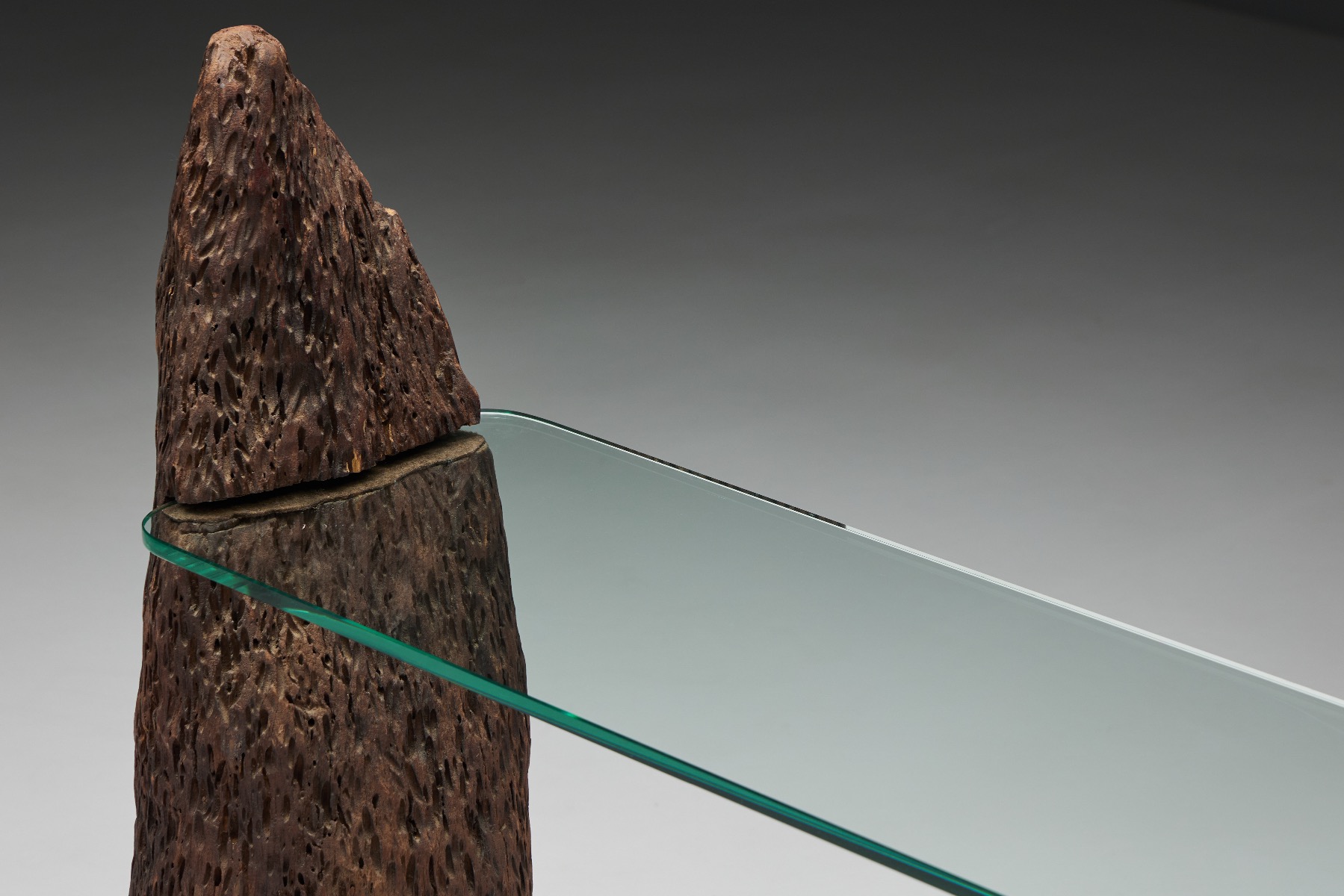 Monoxylite Wabi Sabi Console Table - 1960s