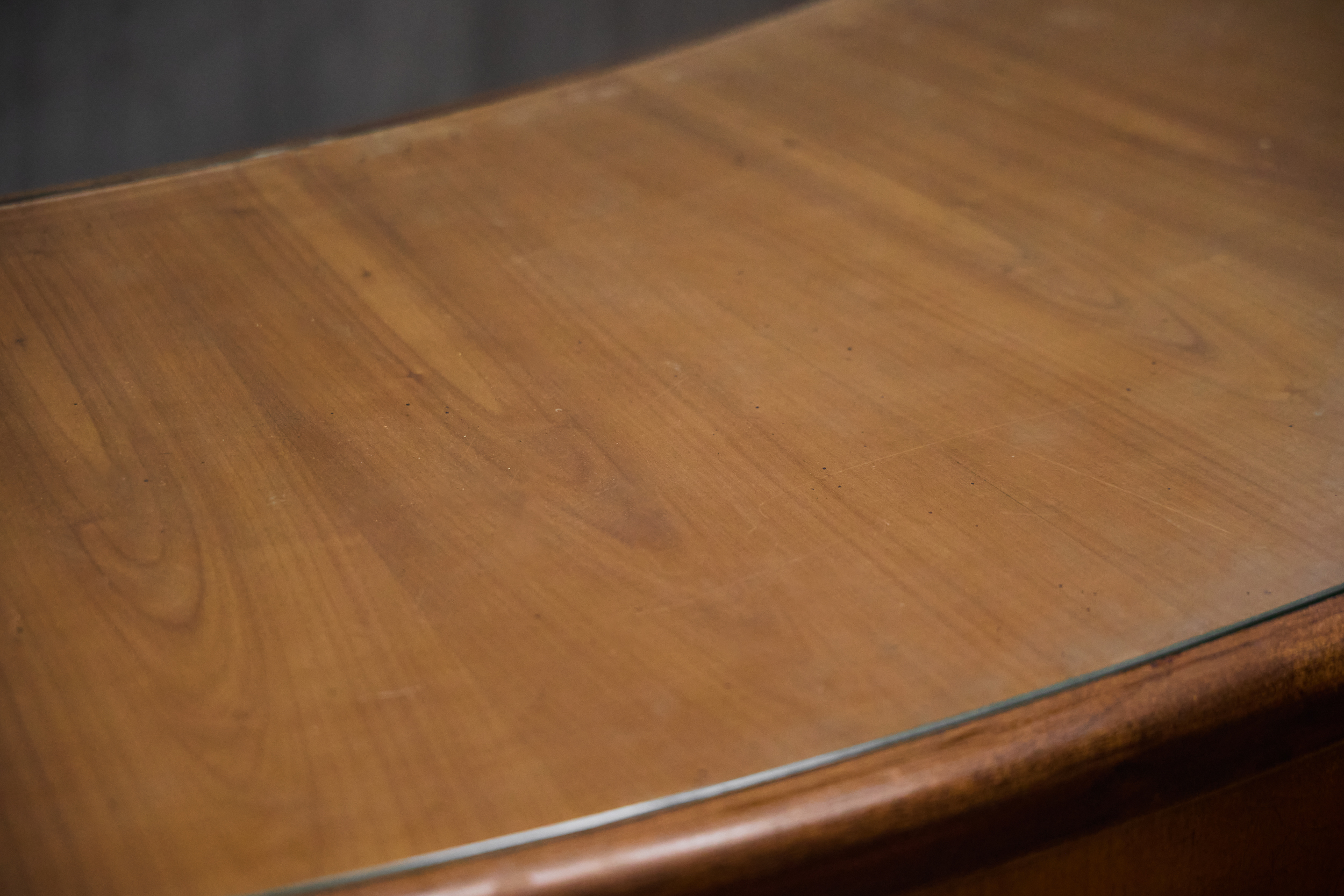 Monumental Art Deco Curved Counter, Italy - Mid-20th Century