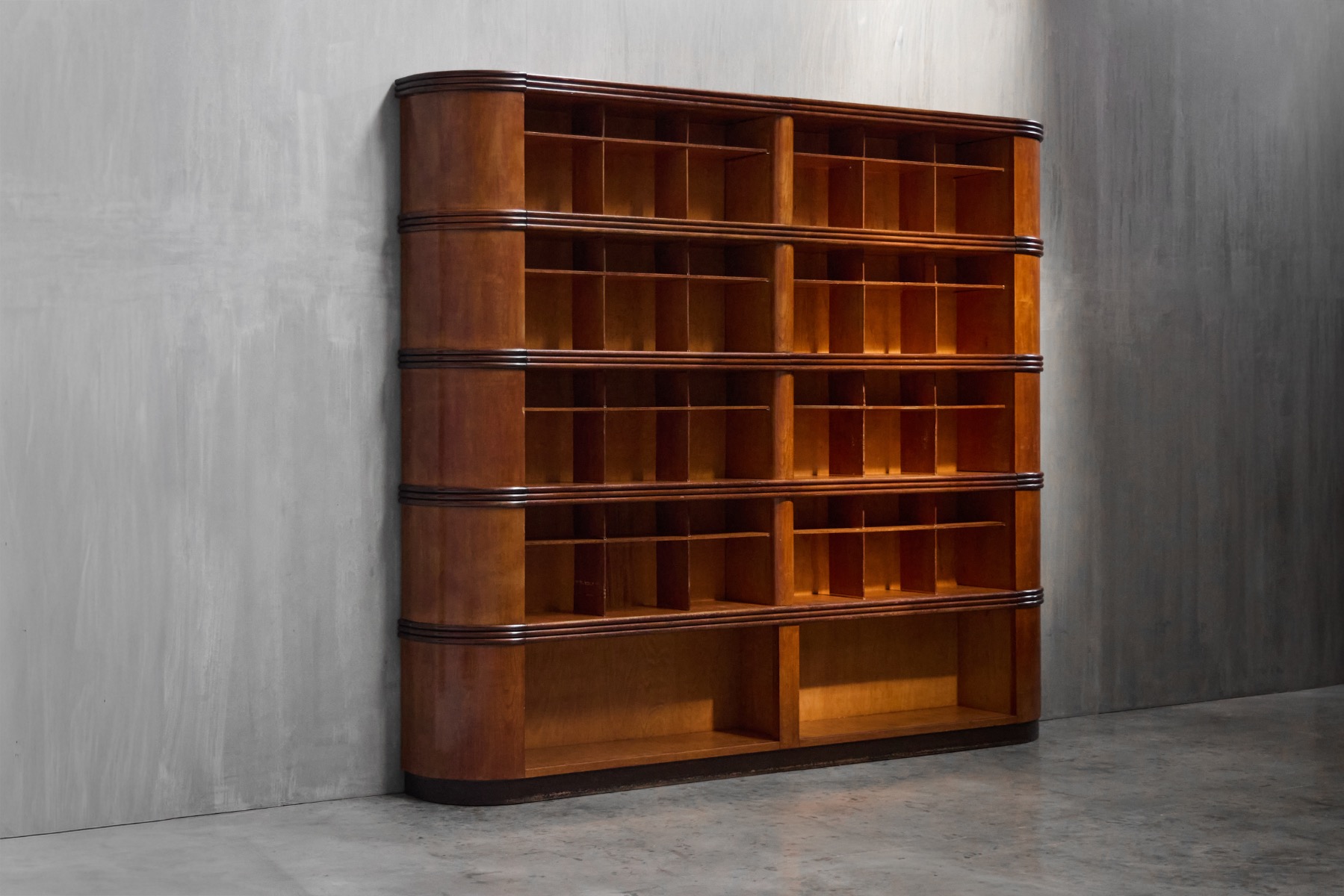 Monumental Art Deco Display Cabinet, Italy - Mid-20th Century