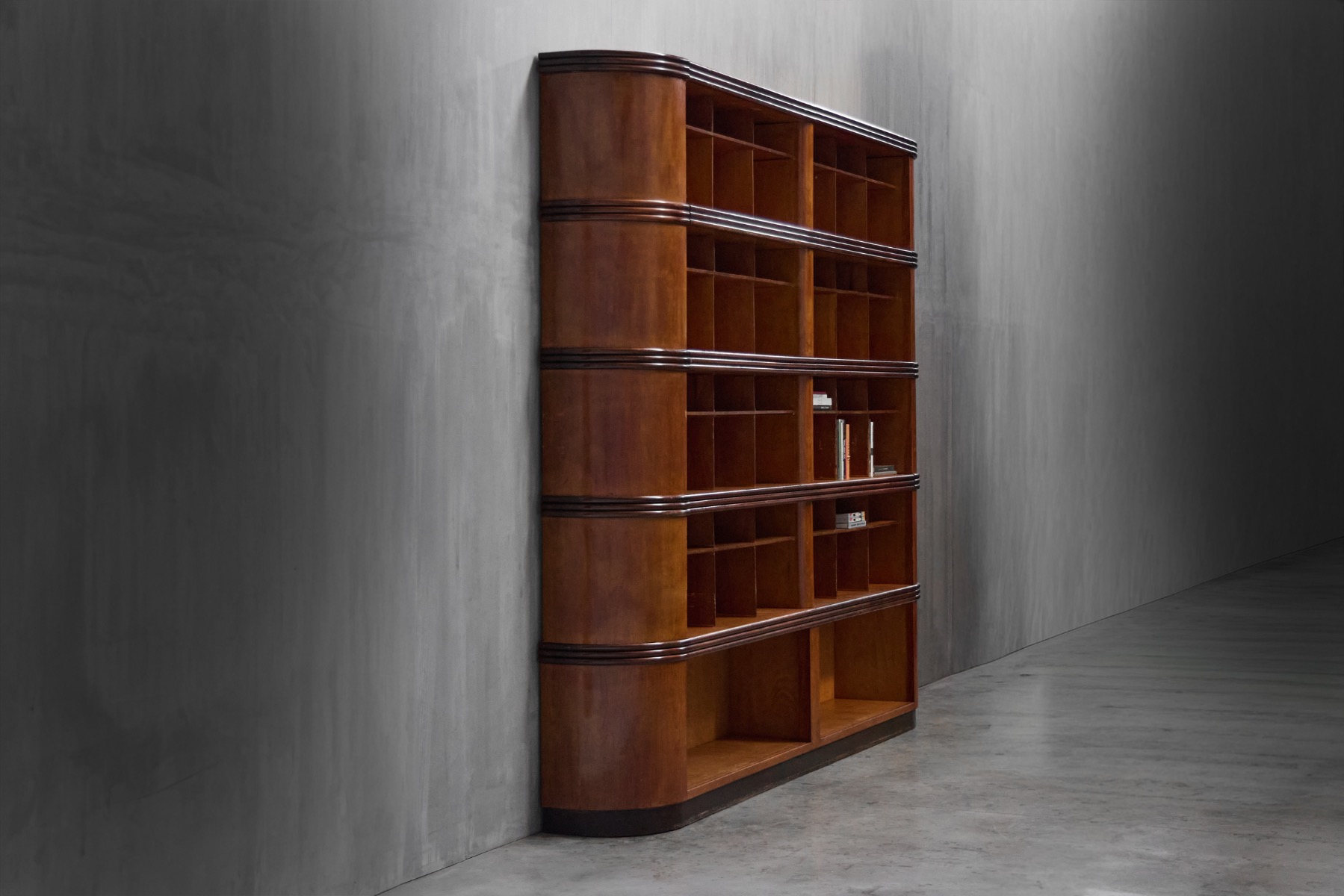 Monumental Art Deco Display Cabinet, Italy - Mid-20th Century