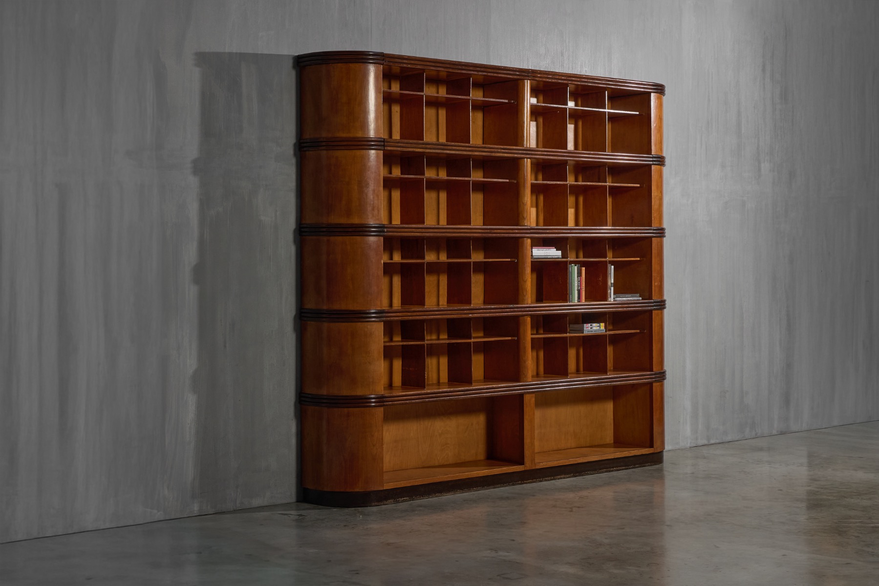 Monumental Art Deco Display Cabinet, Italy - Mid-20th Century