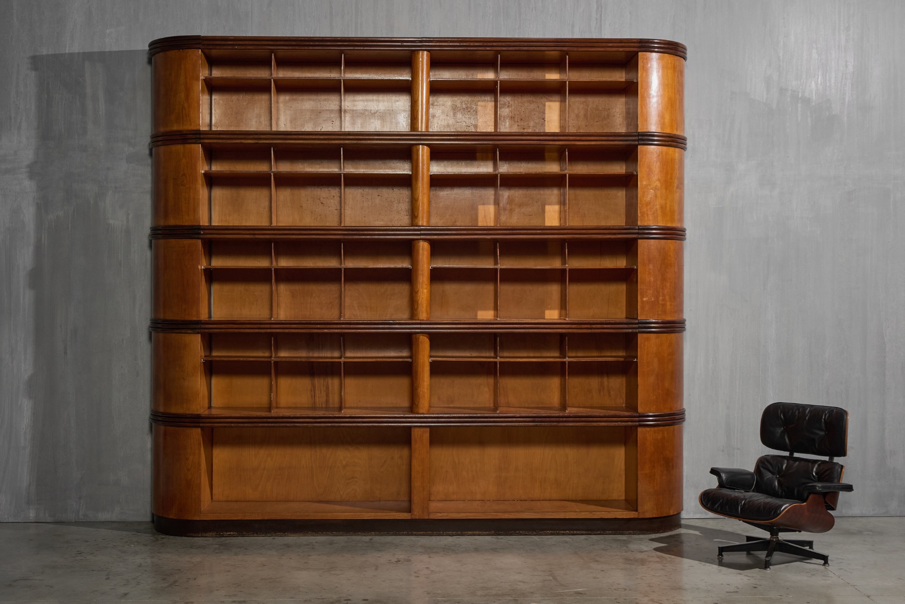 Monumental Art Deco Display Cabinet, Italy - Mid-20th Century