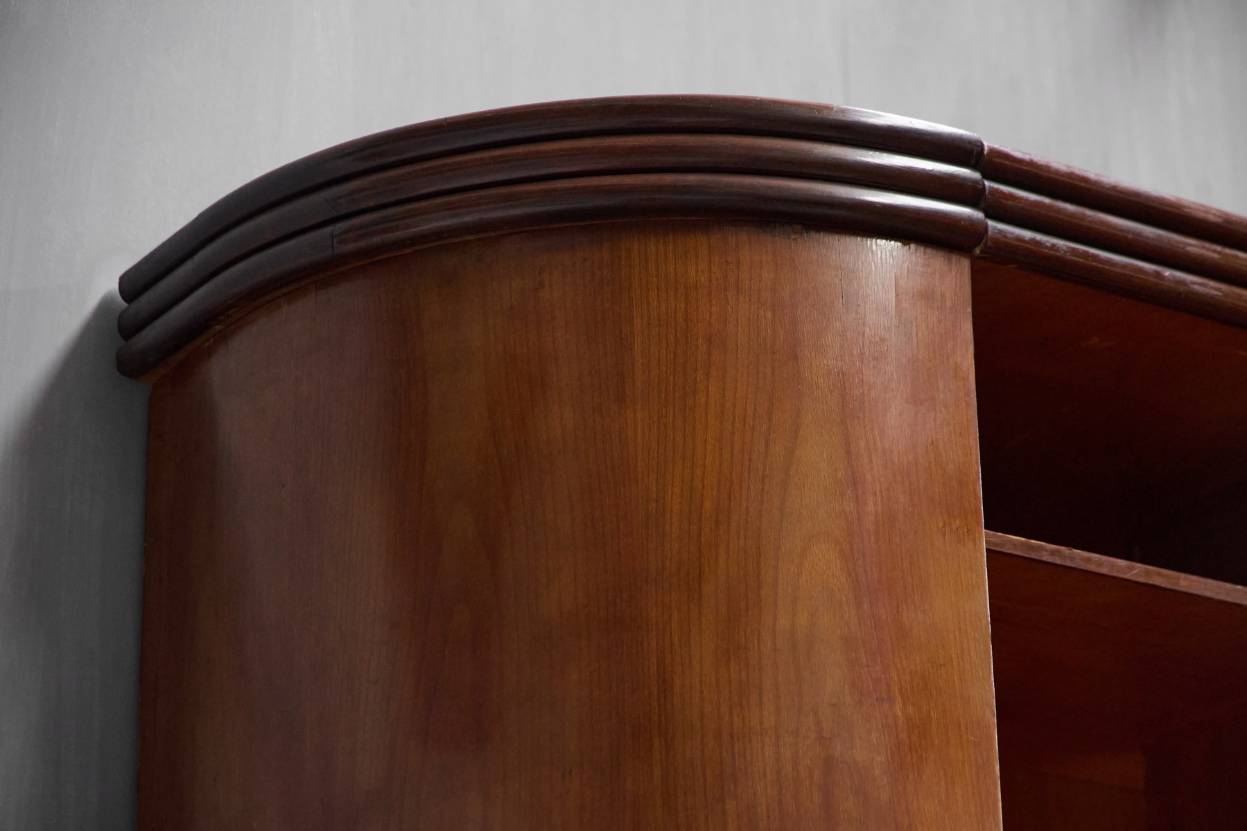 Monumental Art Deco Display Cabinet, Italy - Mid-20th Century