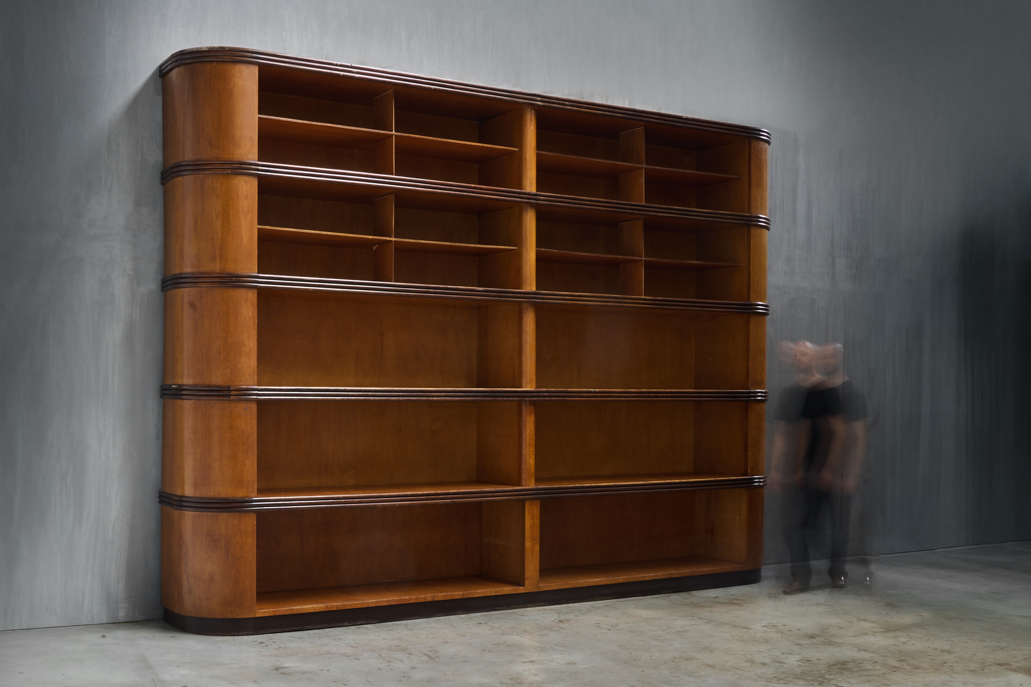 Monumental Art Deco Display Cabinet, Italy - Mid-20th Century