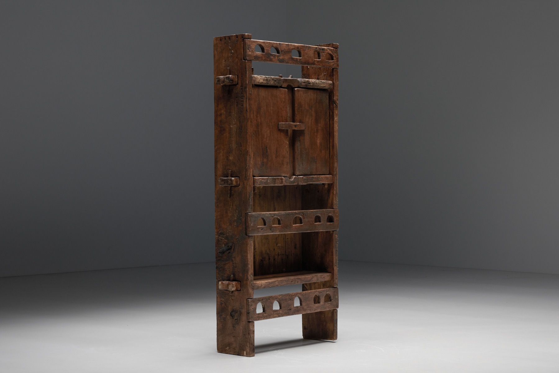 Natural Wabi-Sabi Wooden Cabinet - 1940's