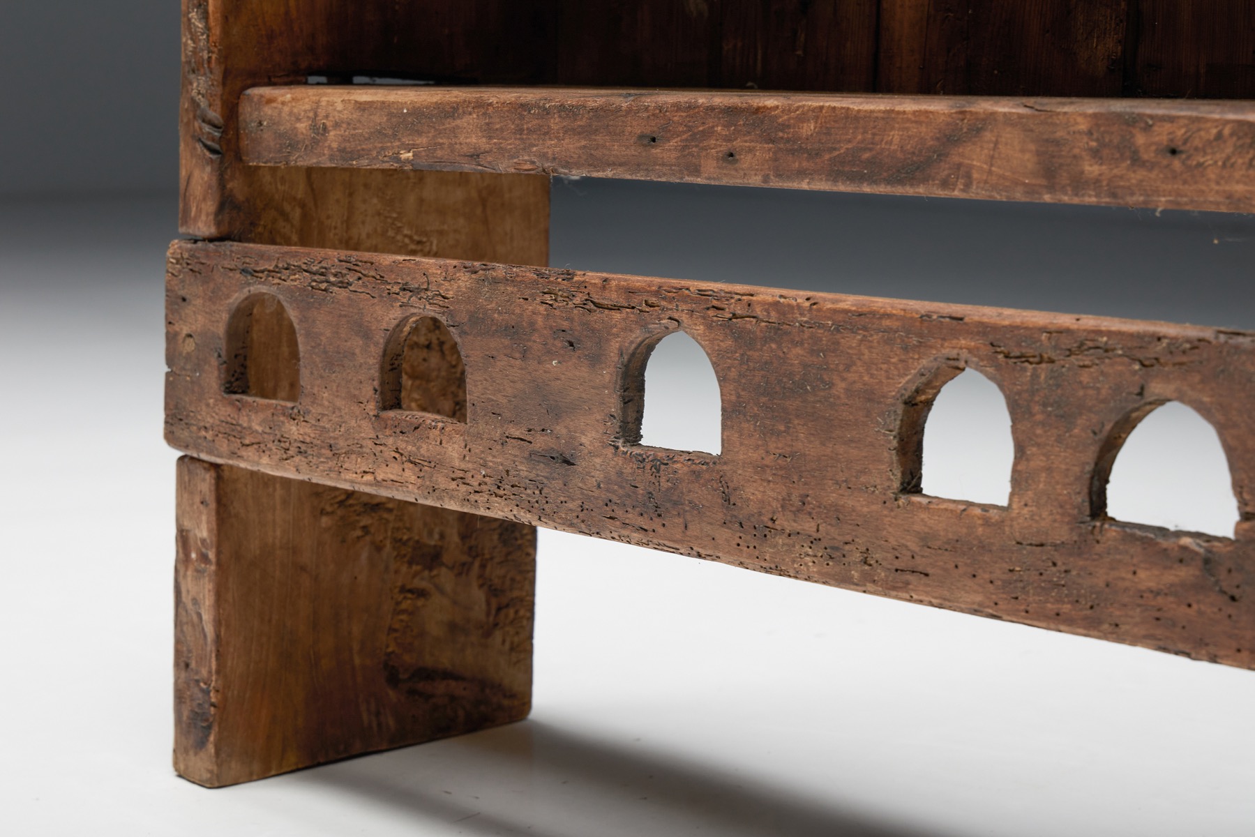 Natural Wabi-Sabi Wooden Cabinet - 1940's