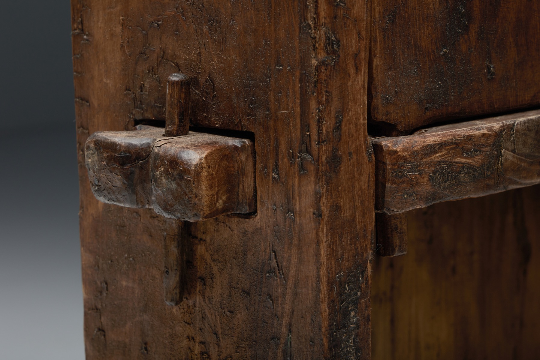 Natural Wabi-Sabi Wooden Cabinet - 1940's