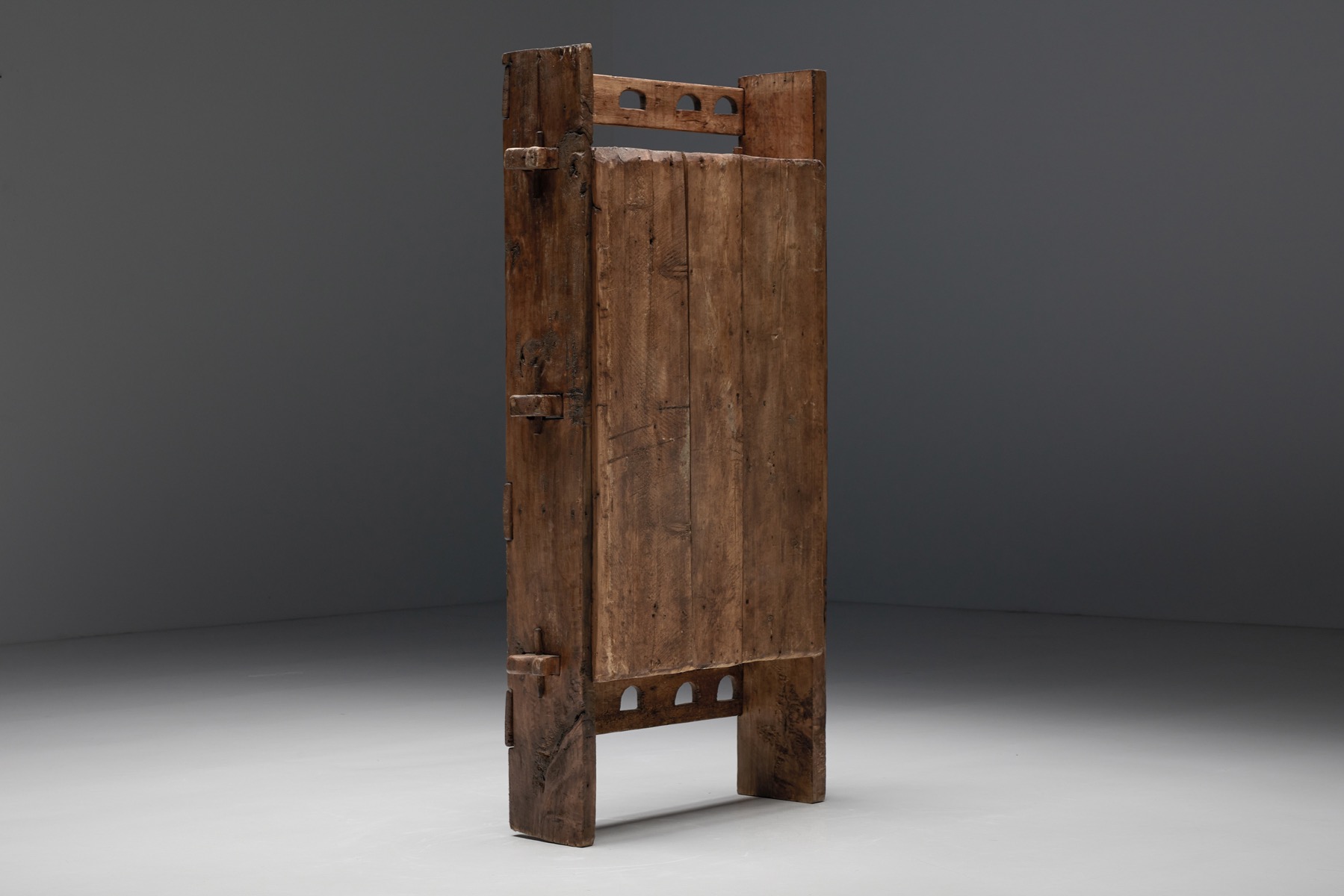 Natural Wabi-Sabi Wooden Cabinet - 1940's