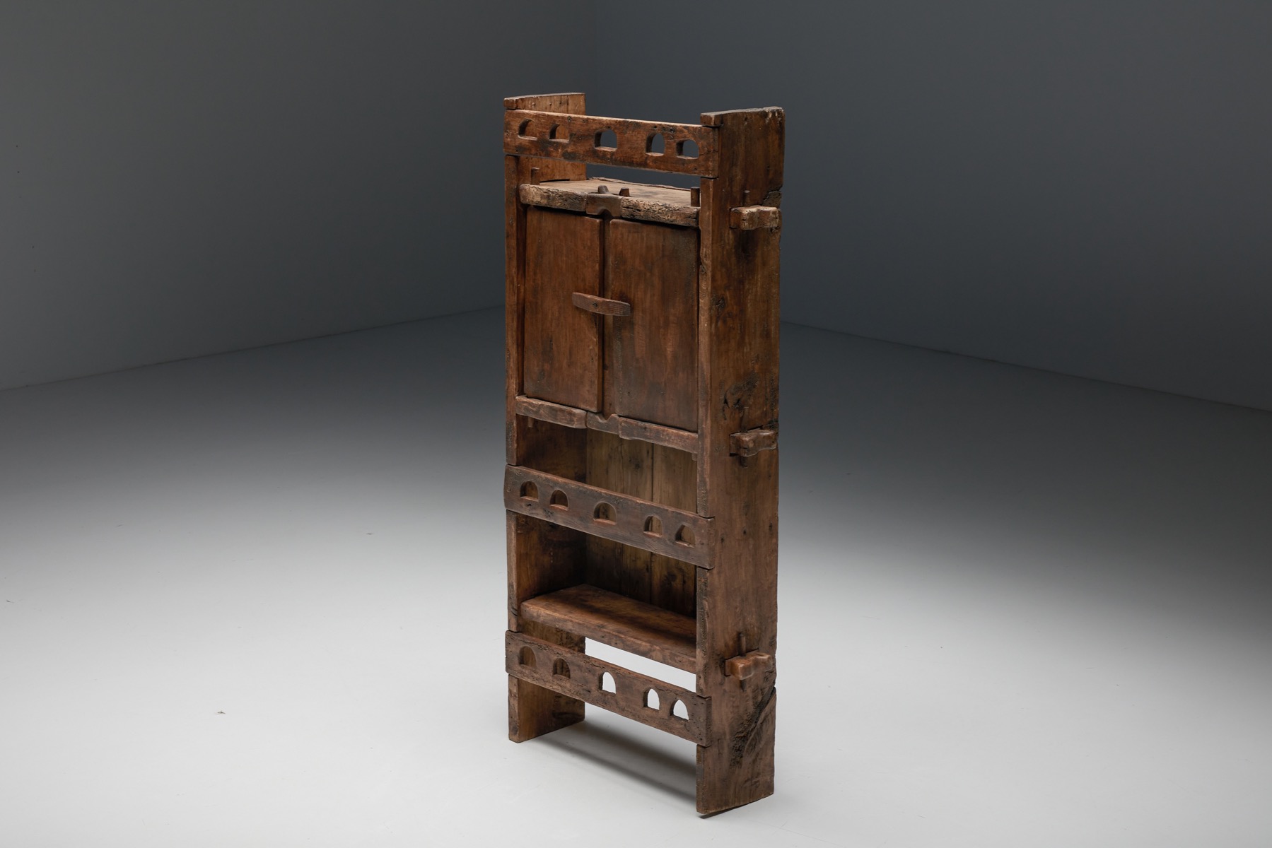Natural Wabi-Sabi Wooden Cabinet - 1940's