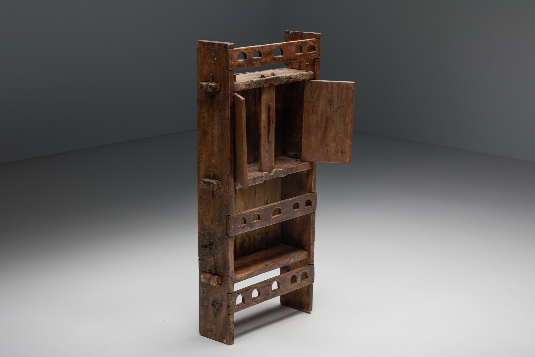 Natural Wabi-Sabi Wooden Cabinet - 1940's