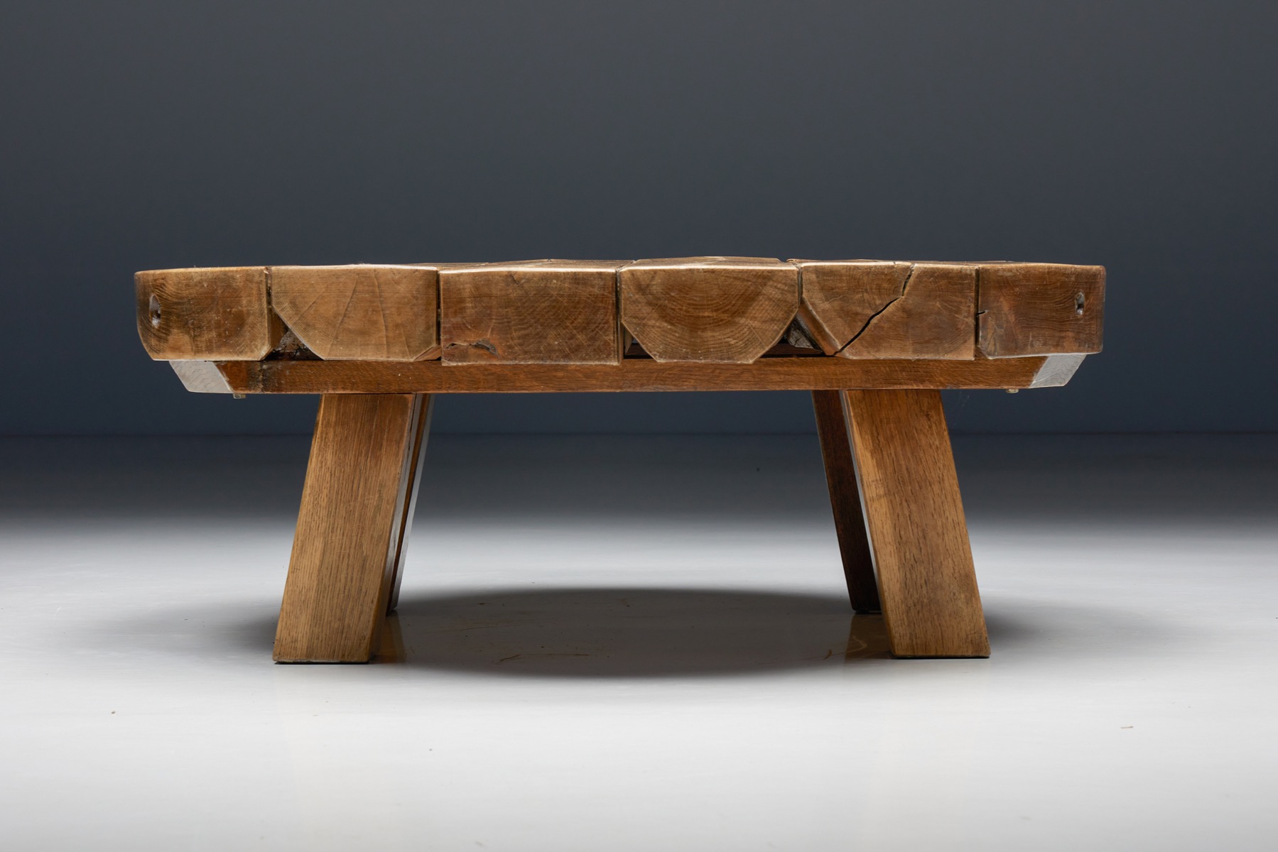  Natural Wooden Coffee Table - 1950's