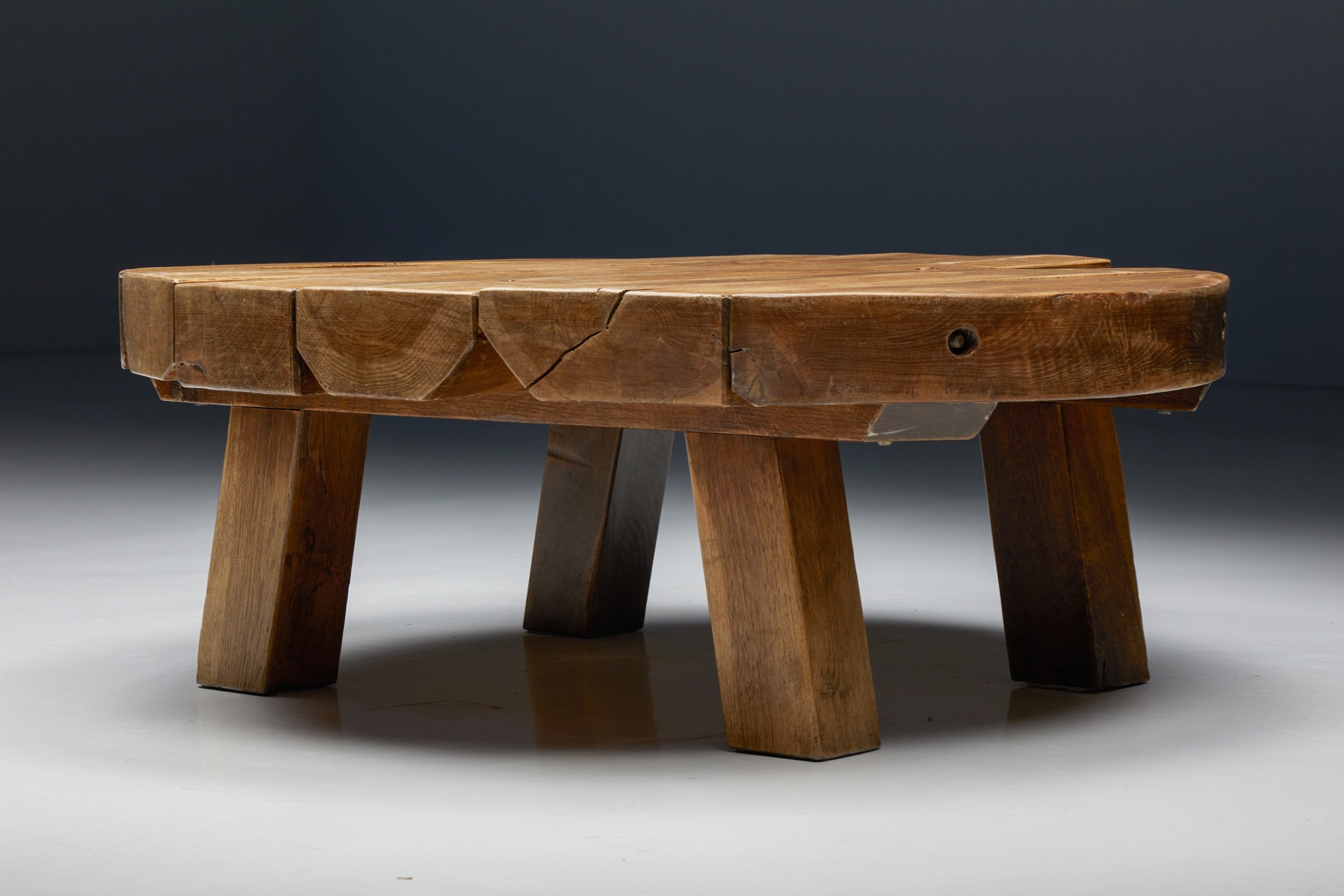  Natural Wooden Coffee Table - 1950's