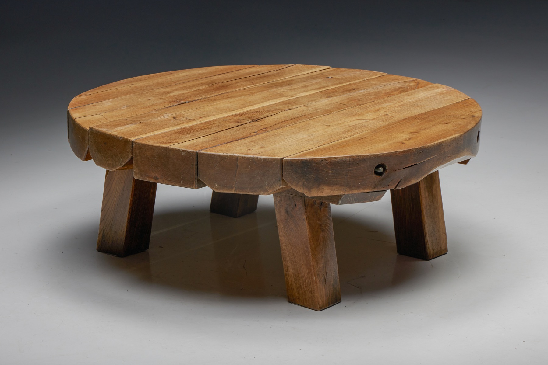  Natural Wooden Coffee Table - 1950's