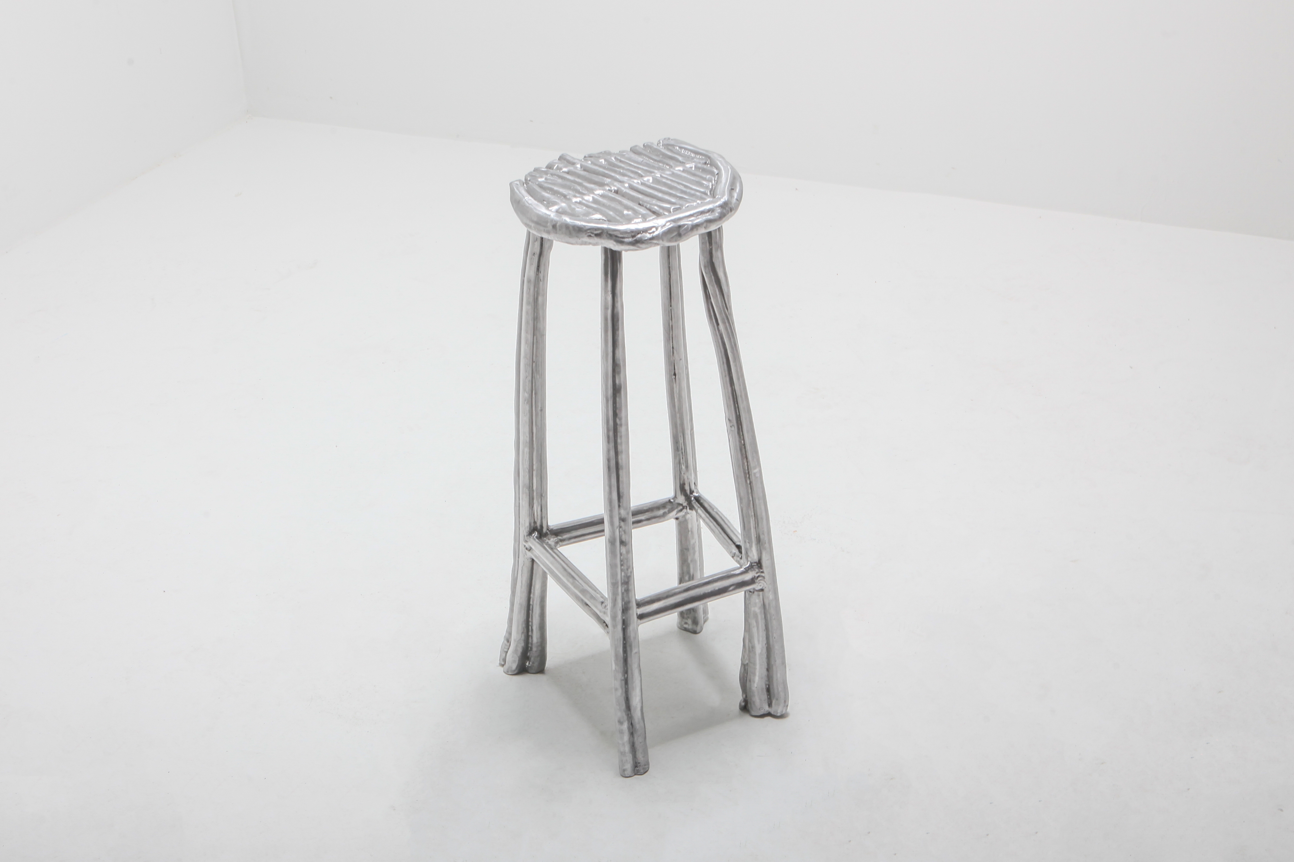 Aluminum Cast Bar Stool T-009 by Nicolas Erauw - 2019