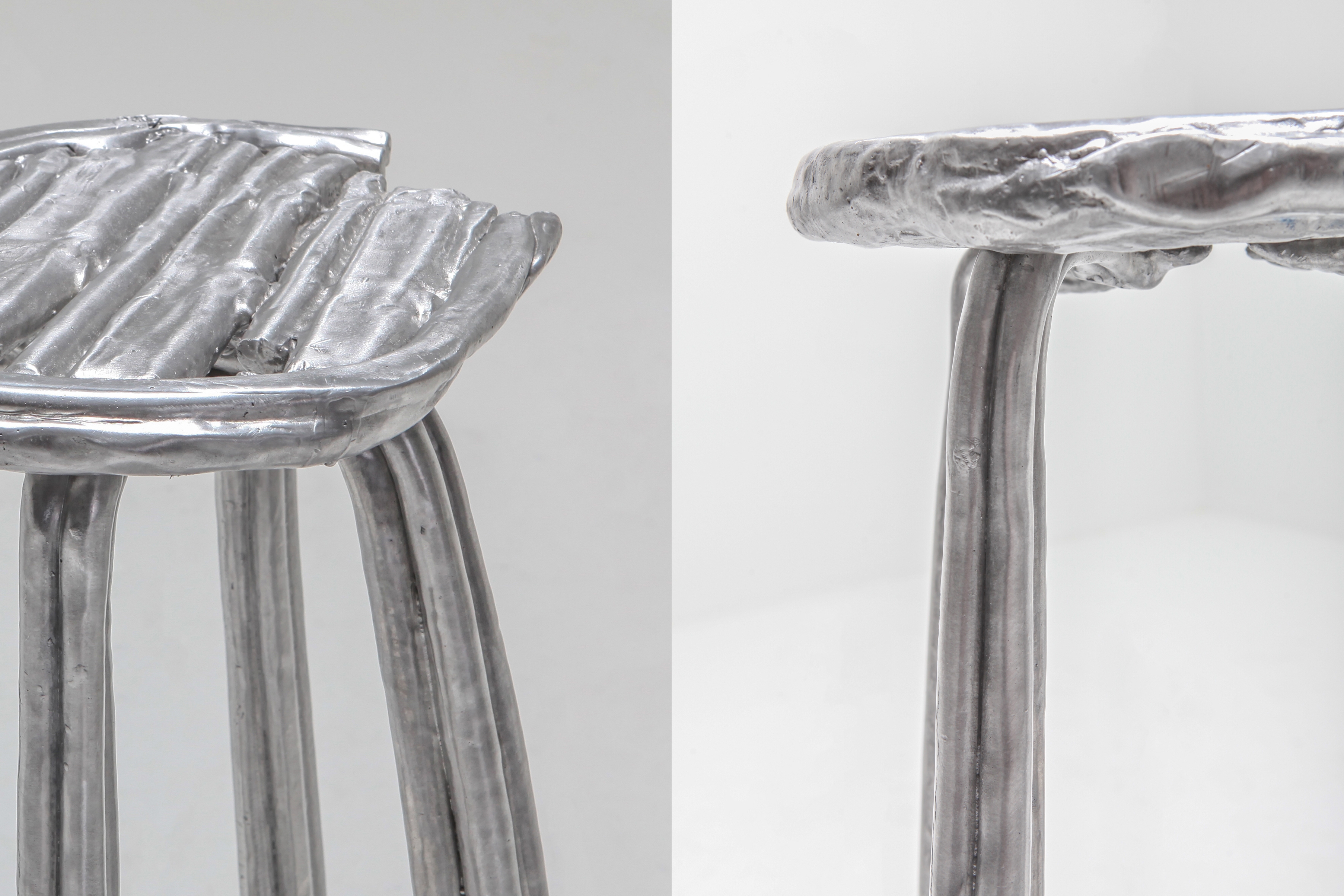 Aluminum Cast Bar Stool T-009 by Nicolas Erauw - 2019