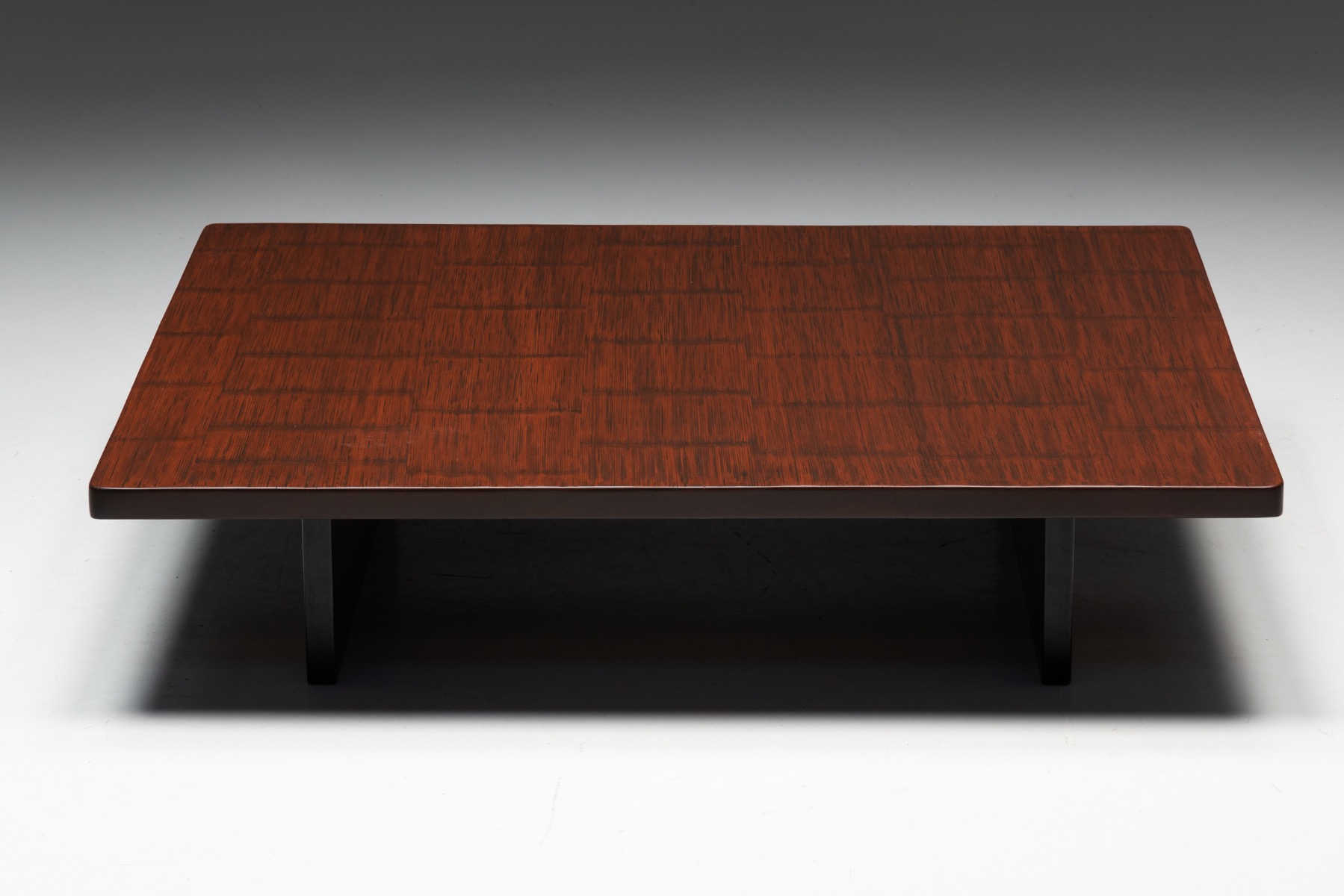 Coffee Table by Axel Vervoordt in Wenge and Bamboo - 1980s
