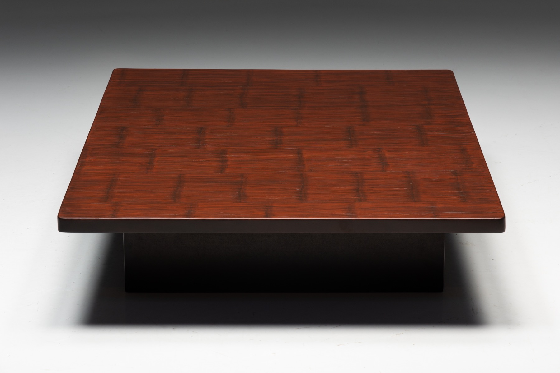 Coffee Table by Axel Vervoordt in Wenge and Bamboo - 1980s