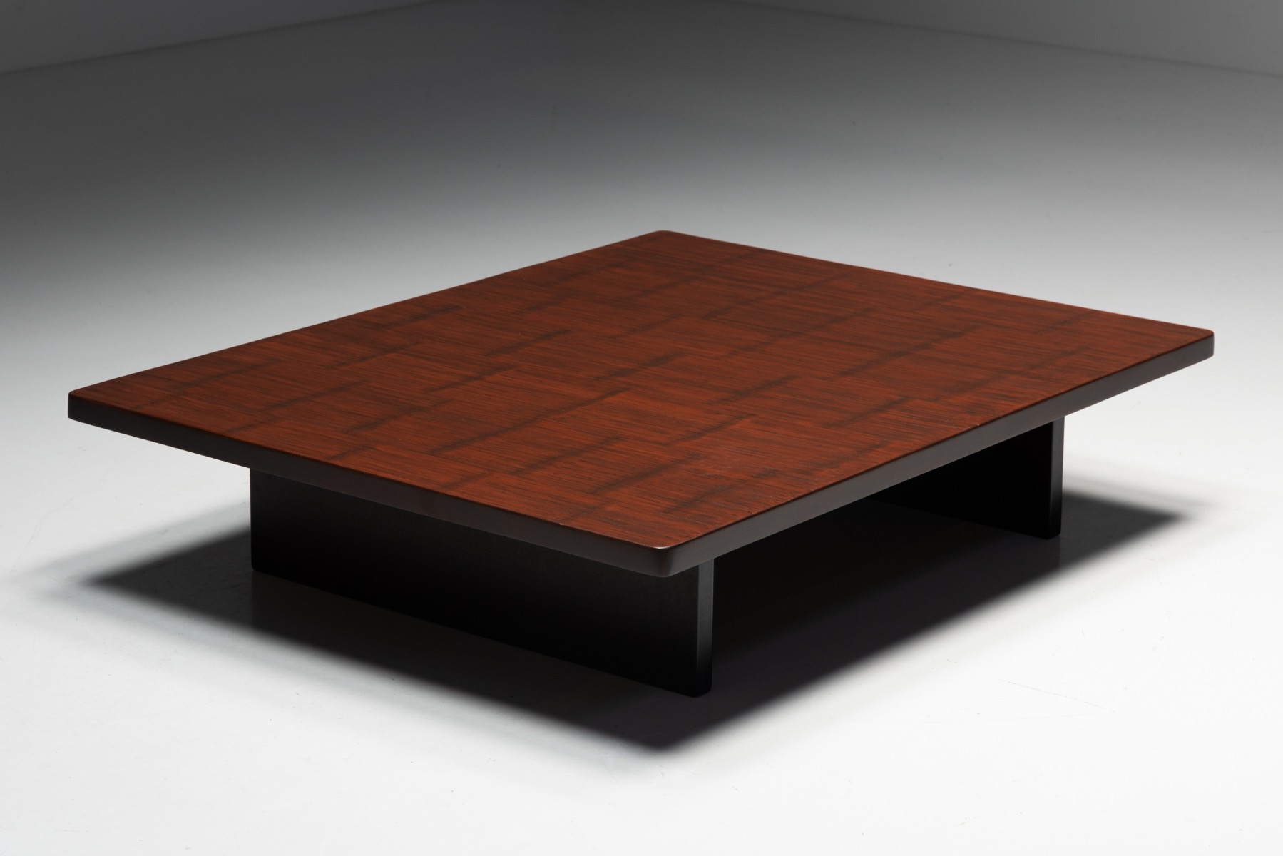 Coffee Table by Axel Vervoordt in Wenge and Bamboo - 1980s