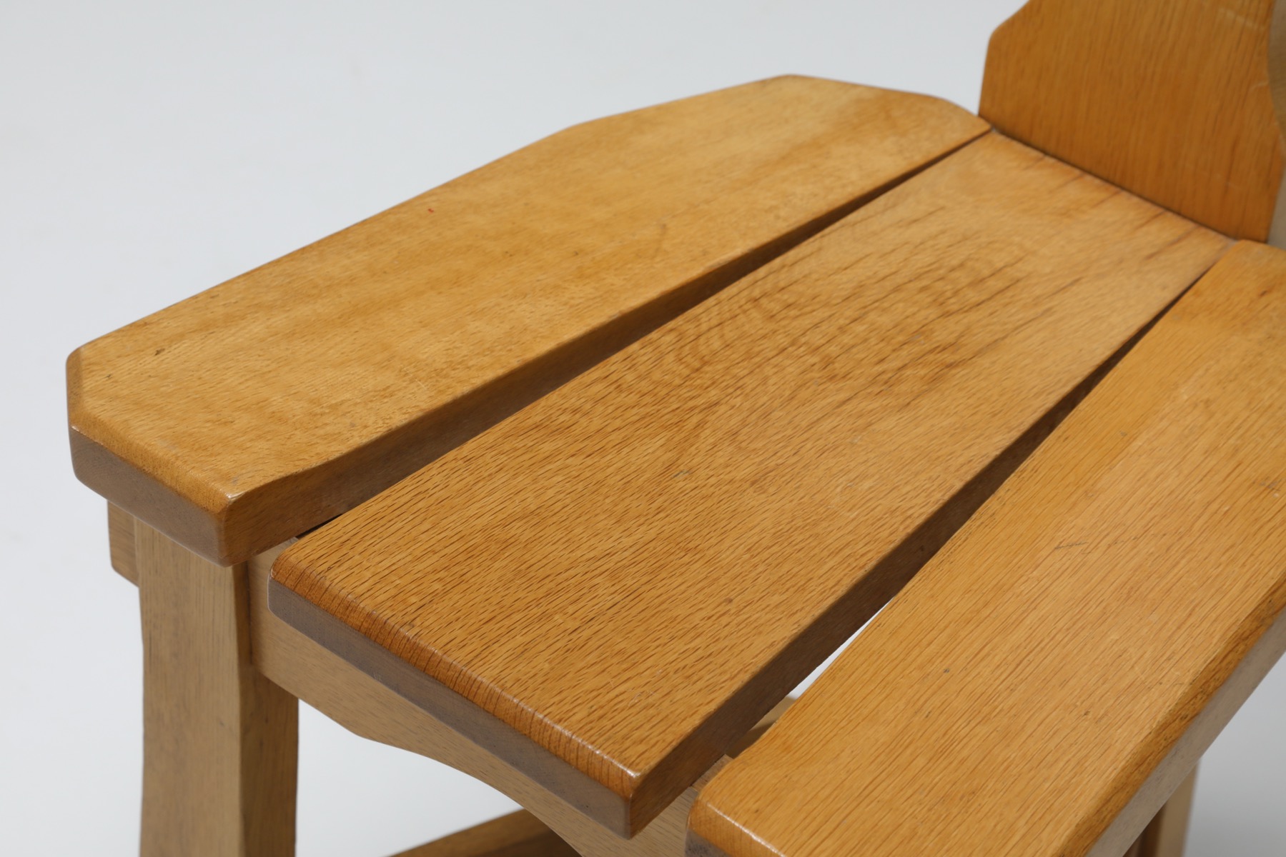 Oak Brutalist Dining Chairs - 1960's