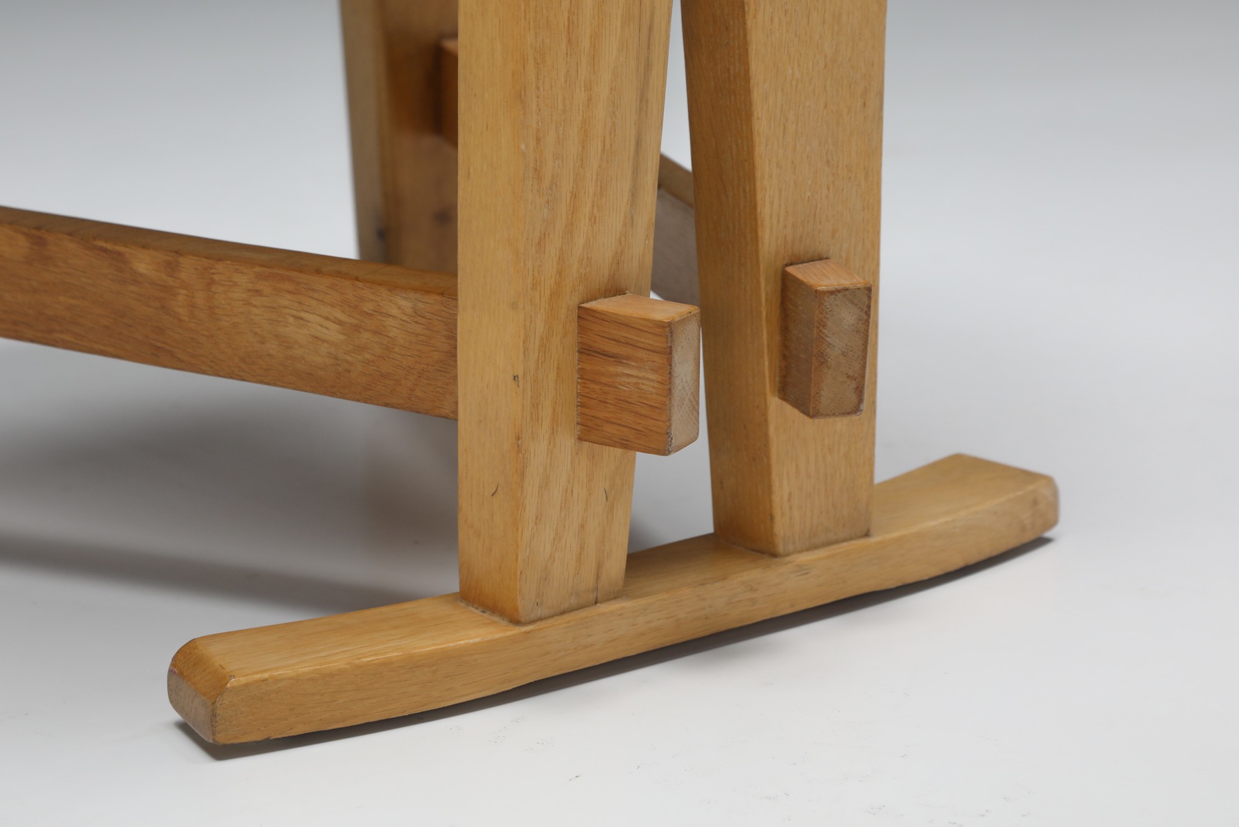 Oak Brutalist Dining Chairs - 1960's