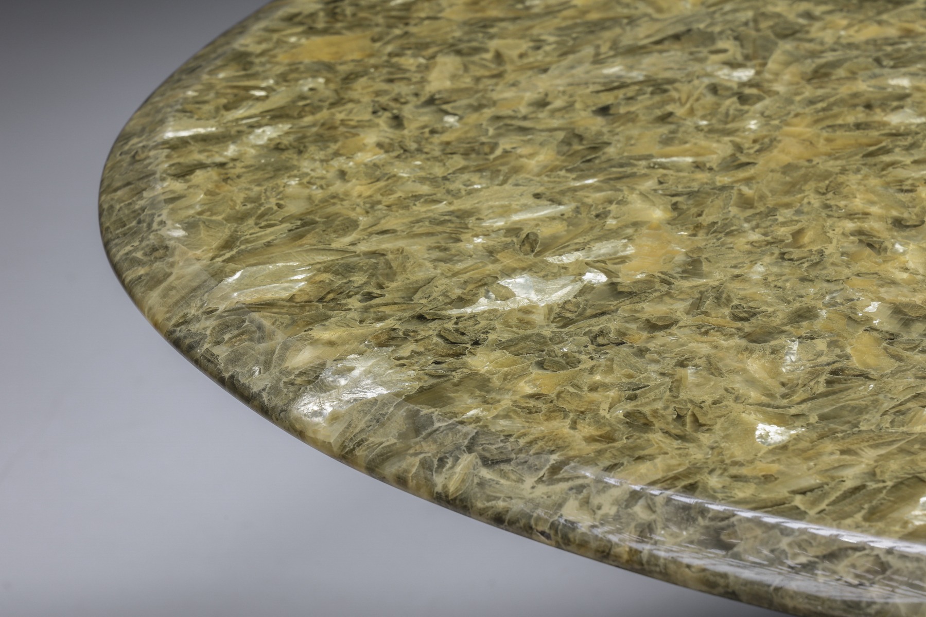 Jean Charles Onyx and Gold Leaf Marble and Brass Dining Table - 1970's