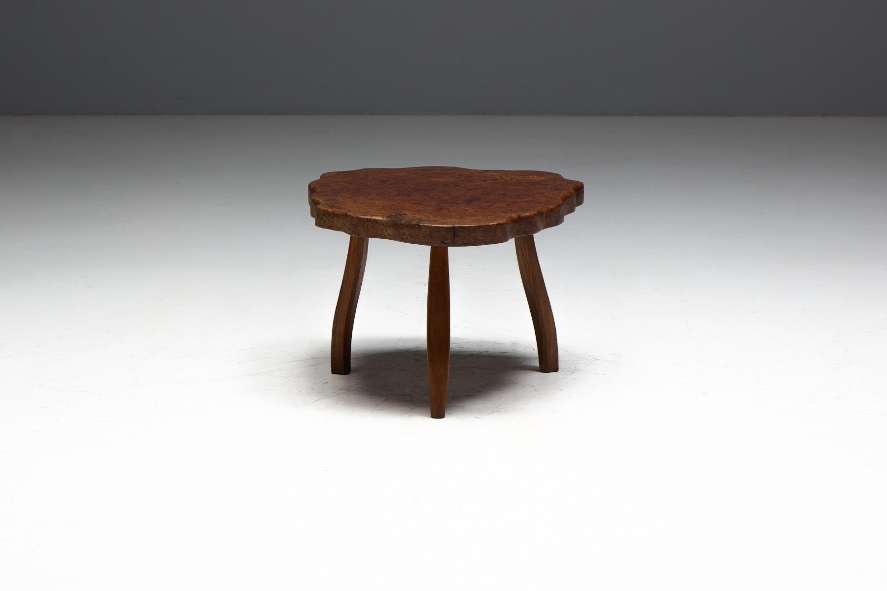 Organic Burl Wood Side Table - circa 1970