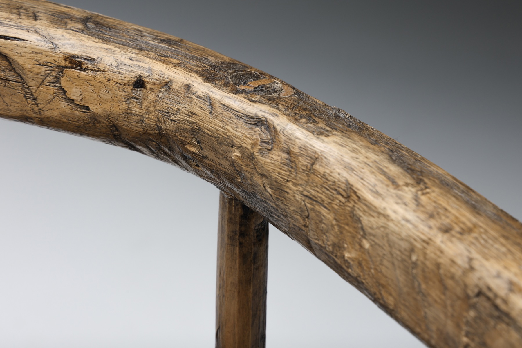 Organic Modern Wabi-Sabi Tripod Chair - circa 1900