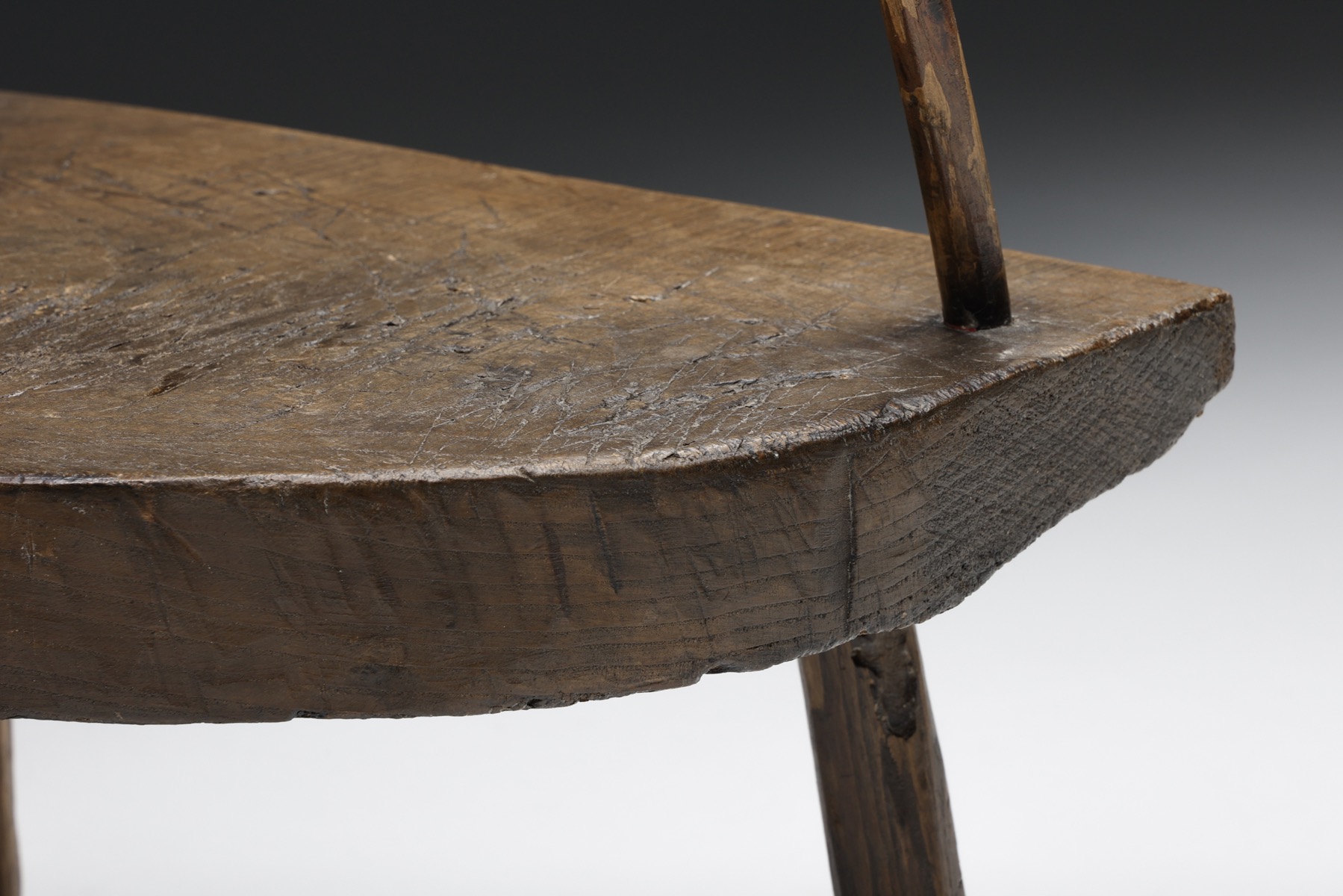 Organic Modern Wabi-Sabi Tripod Chair - circa 1900