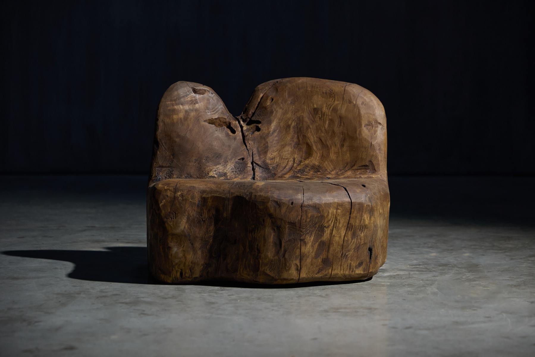 Organic Monoxyle Hand-Carved Side Chair - 2024