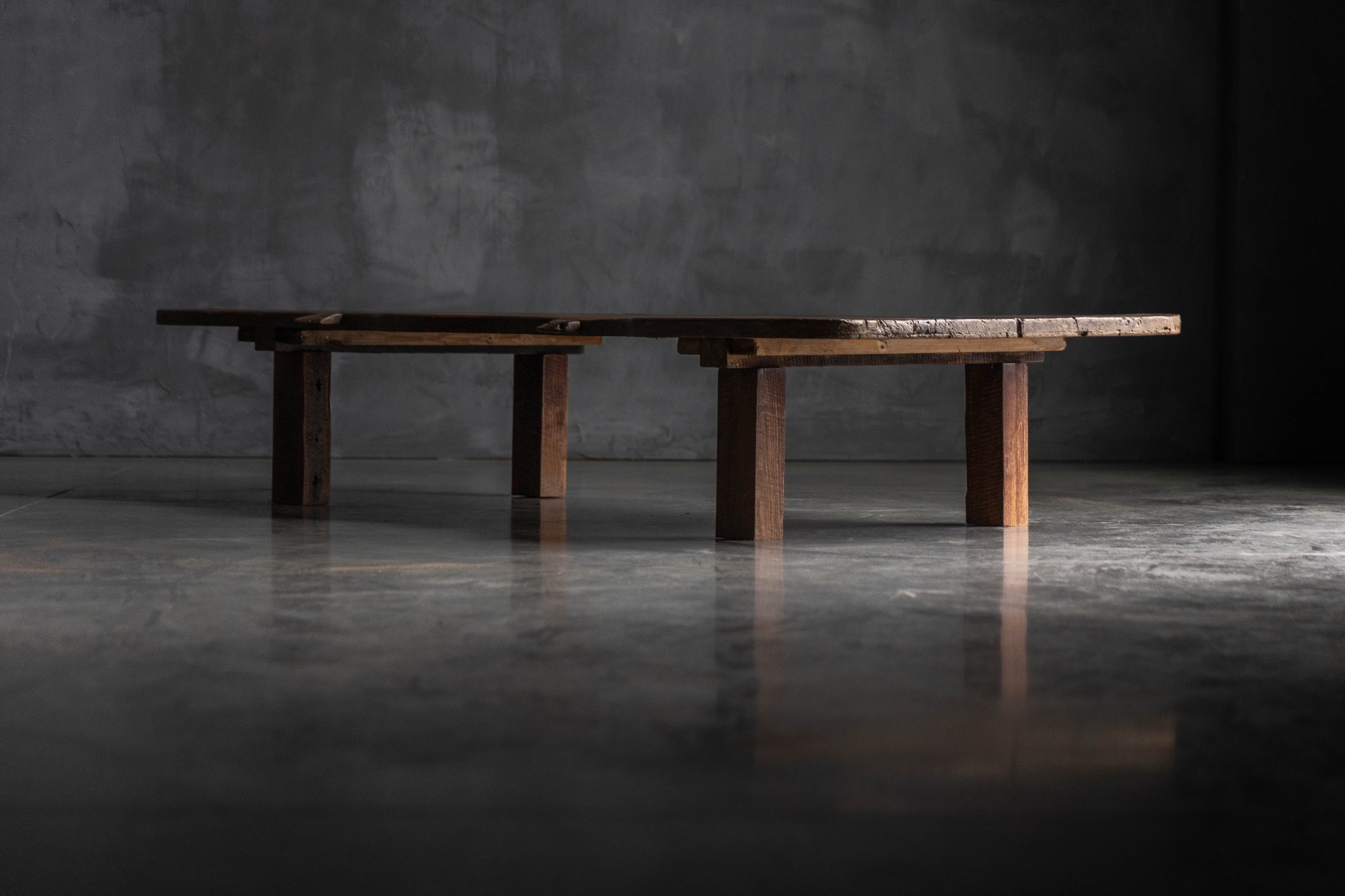 Organic Wabi Sabi Coffee Table - 19th Century
