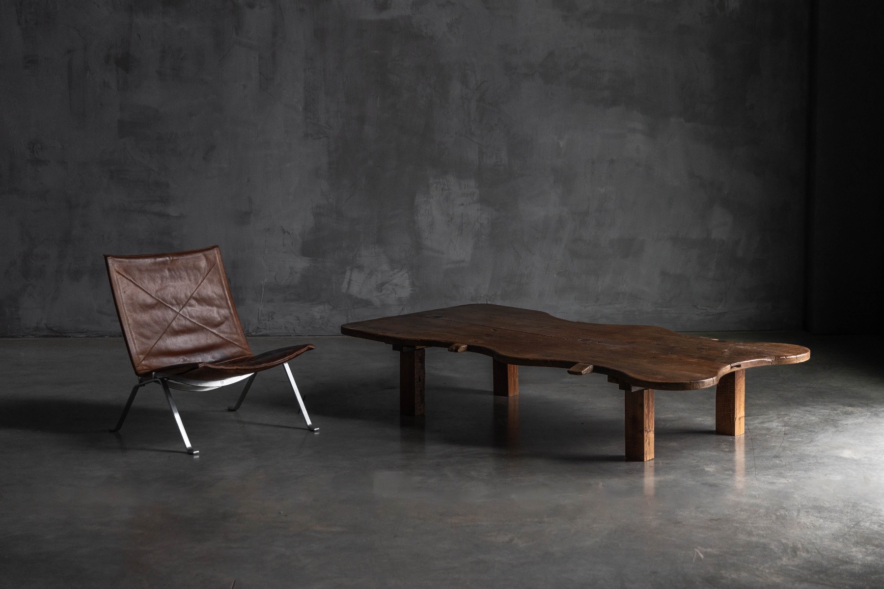 Organic Wabi Sabi Coffee Table - 19th Century