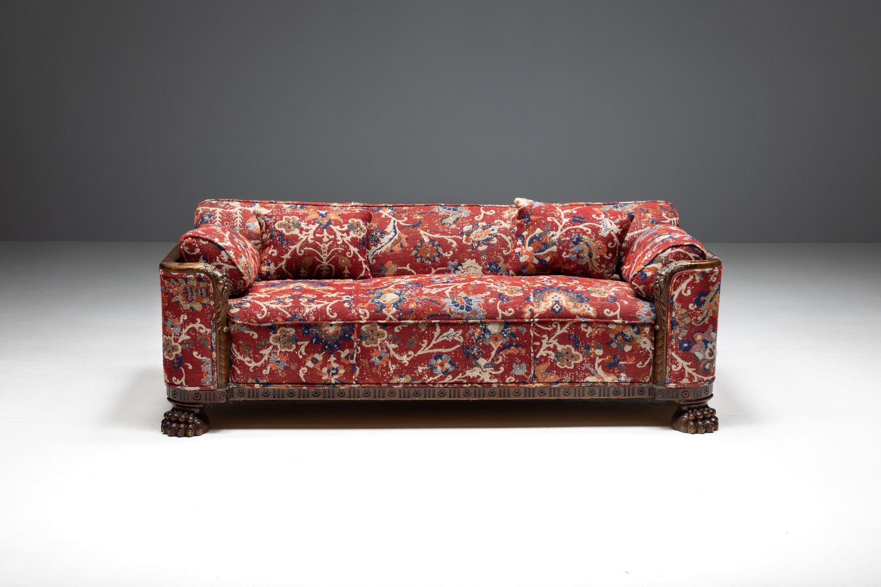 Oriental Sofa in Chippendale Style - 1900s