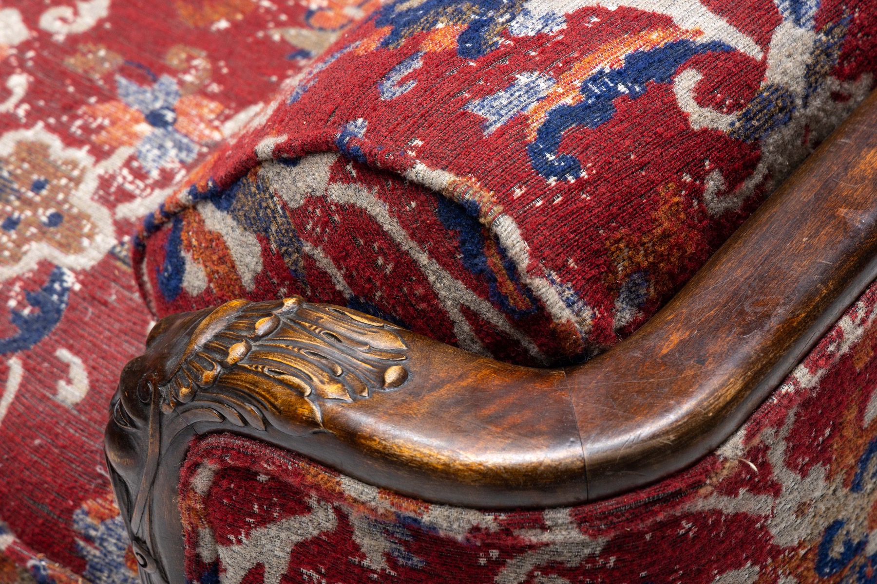 Oriental Sofa in Chippendale Style - 1900s