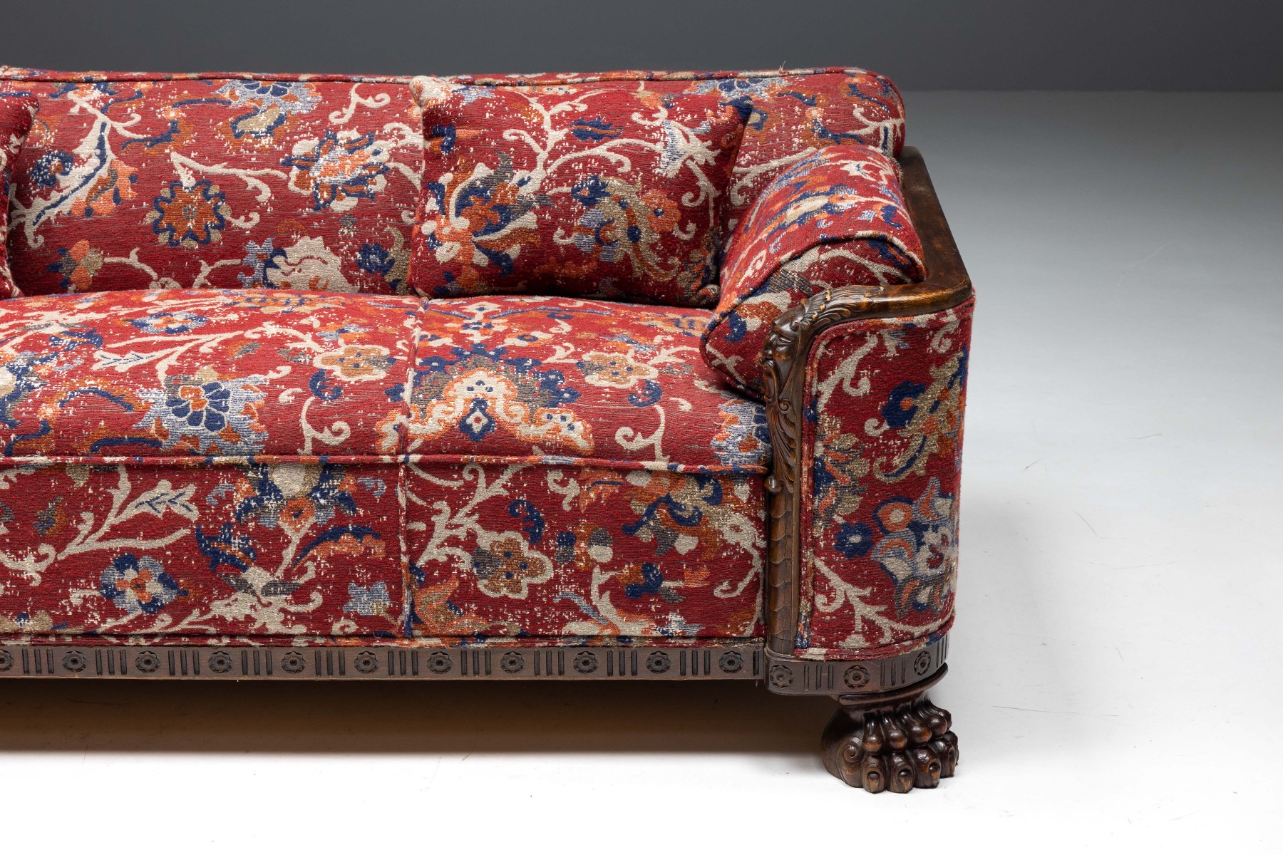 Oriental Sofa in Chippendale Style - 1900s